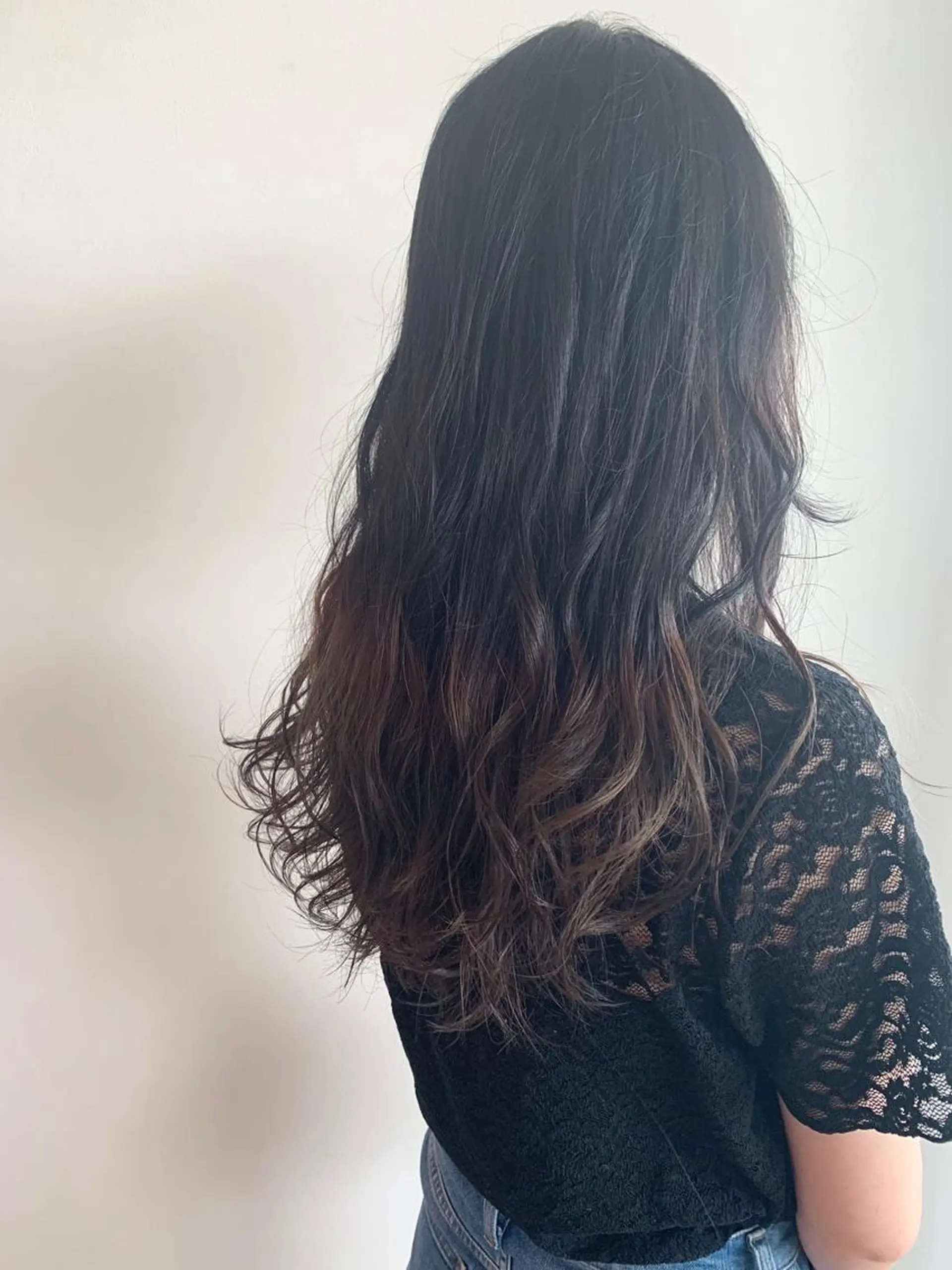 ロング カラー ブリーチ グラデーションカラー 早稲田/ショート/ 髪質改善/艶カラーのヘアスタイル