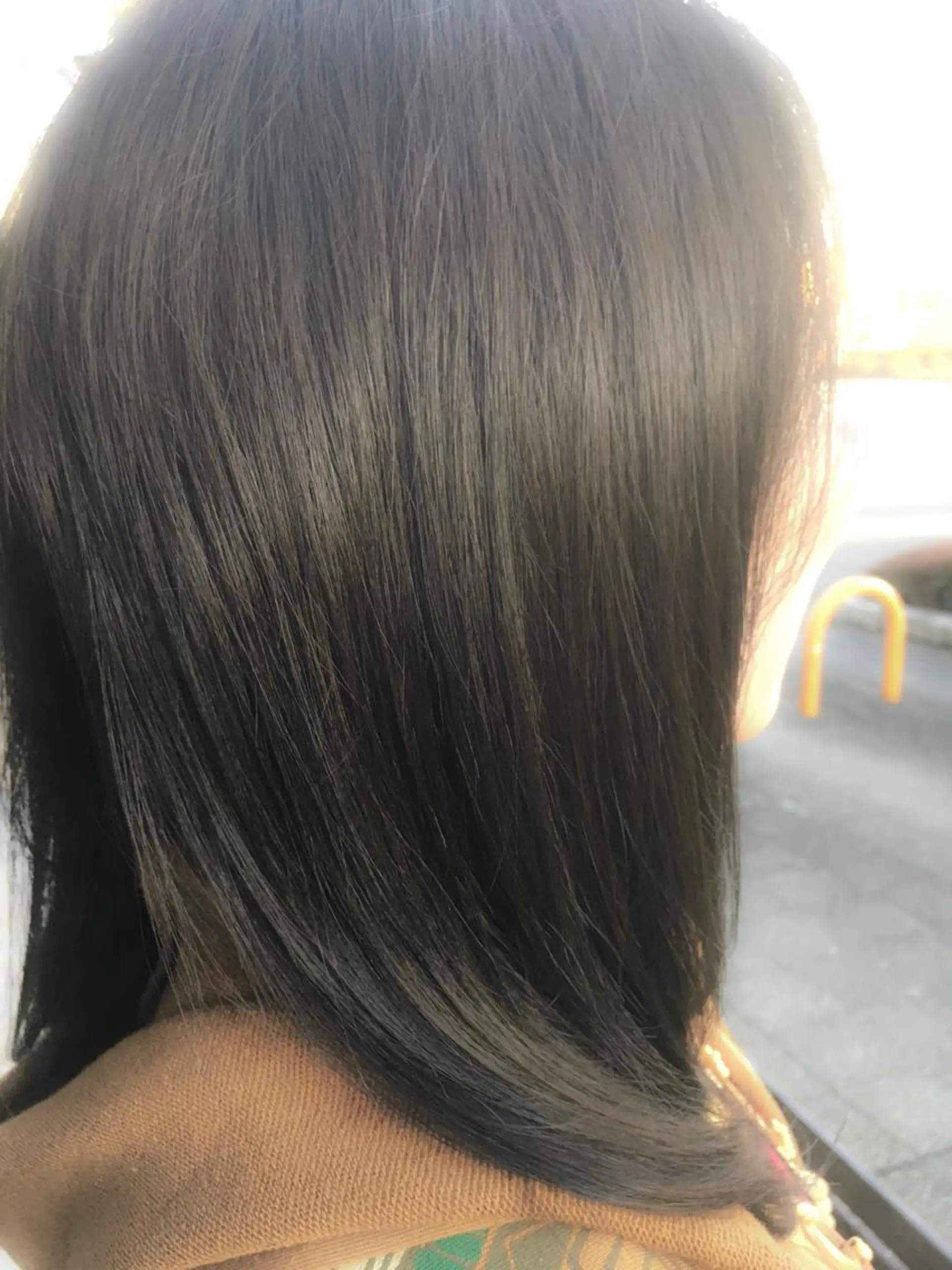 セミロング 縮毛矯正/髪質改善 飯田公祐のヘアスタイル