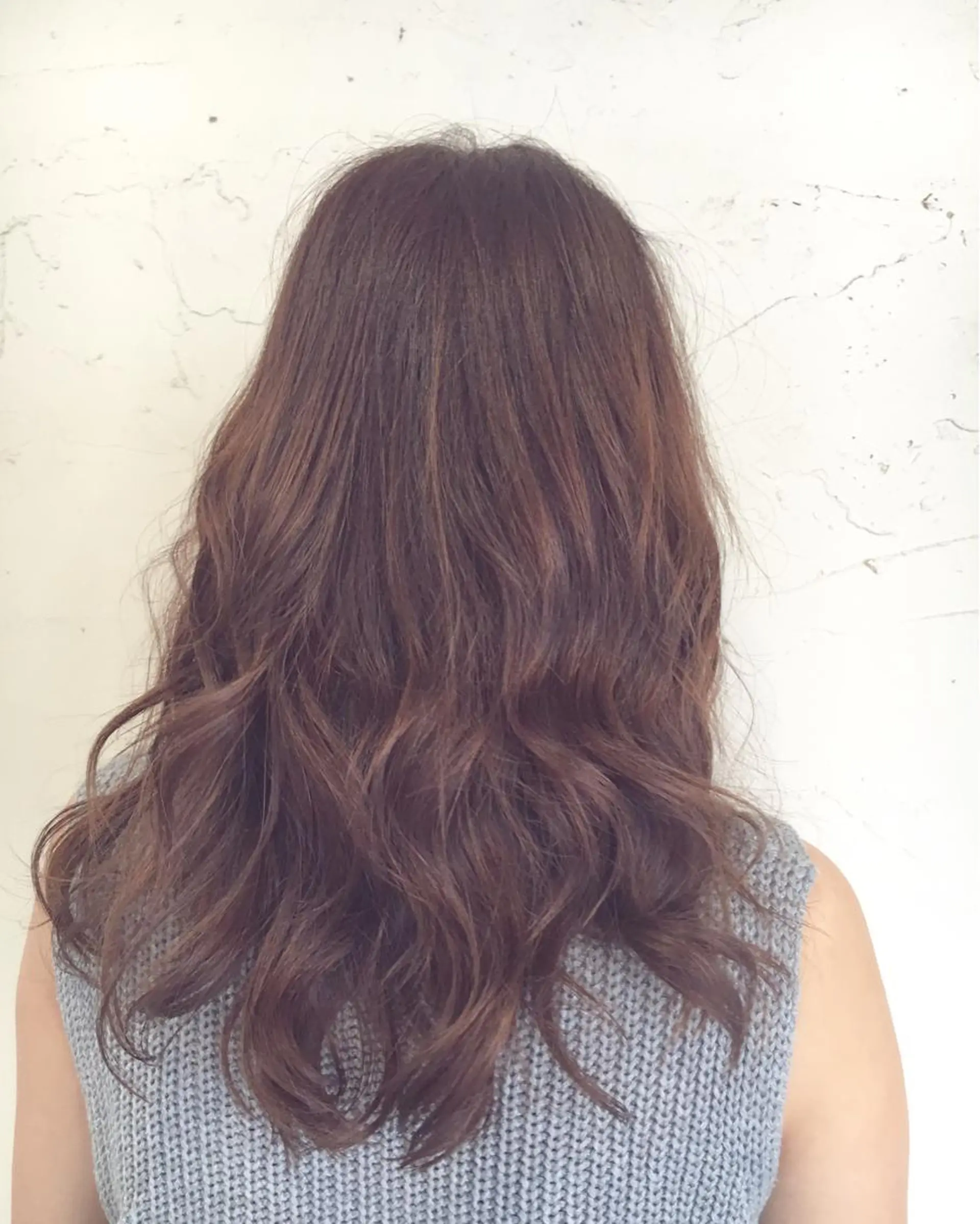 セミロング ロング カラー LoRE hair 四条河原町　西尾友里のヘアスタイル