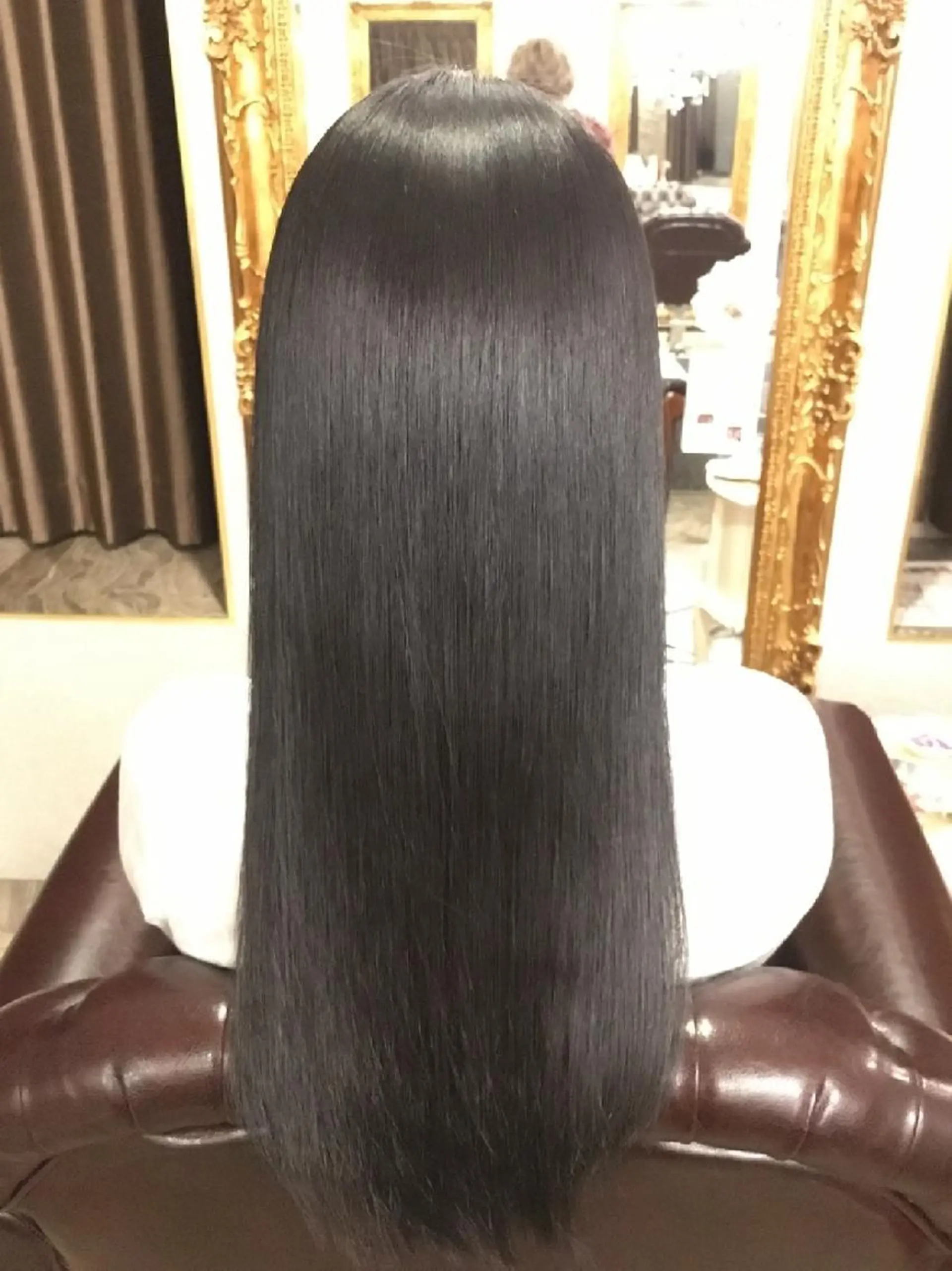 ロング 縮毛矯正 山崎 絹人のヘアスタイル