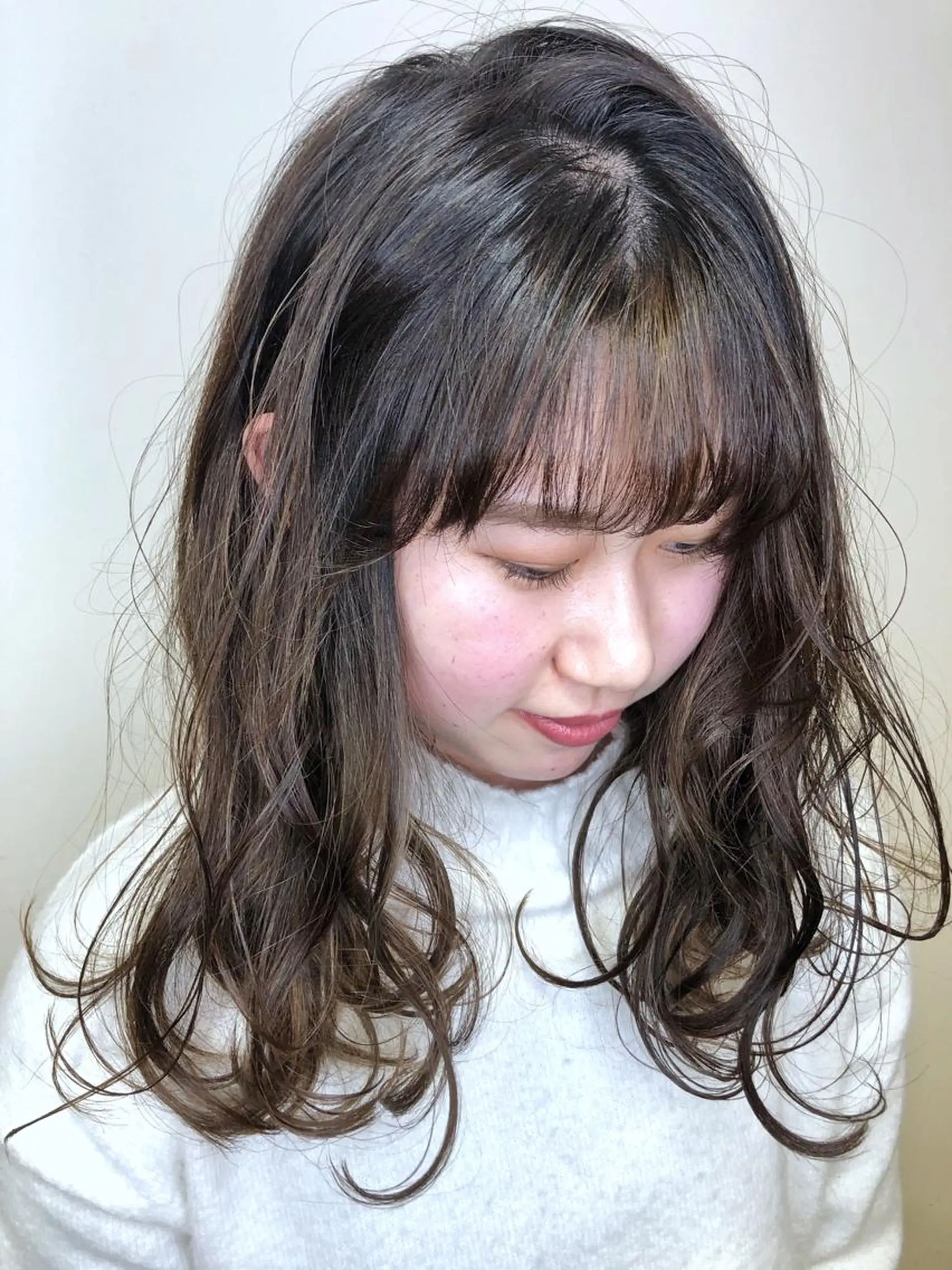 セミロング カラー ブリーチ ケアブリーチ デザインカラー ダブルカラー ハイライトカラー メンズヘア特化 崎田 成人のヘアスタイル