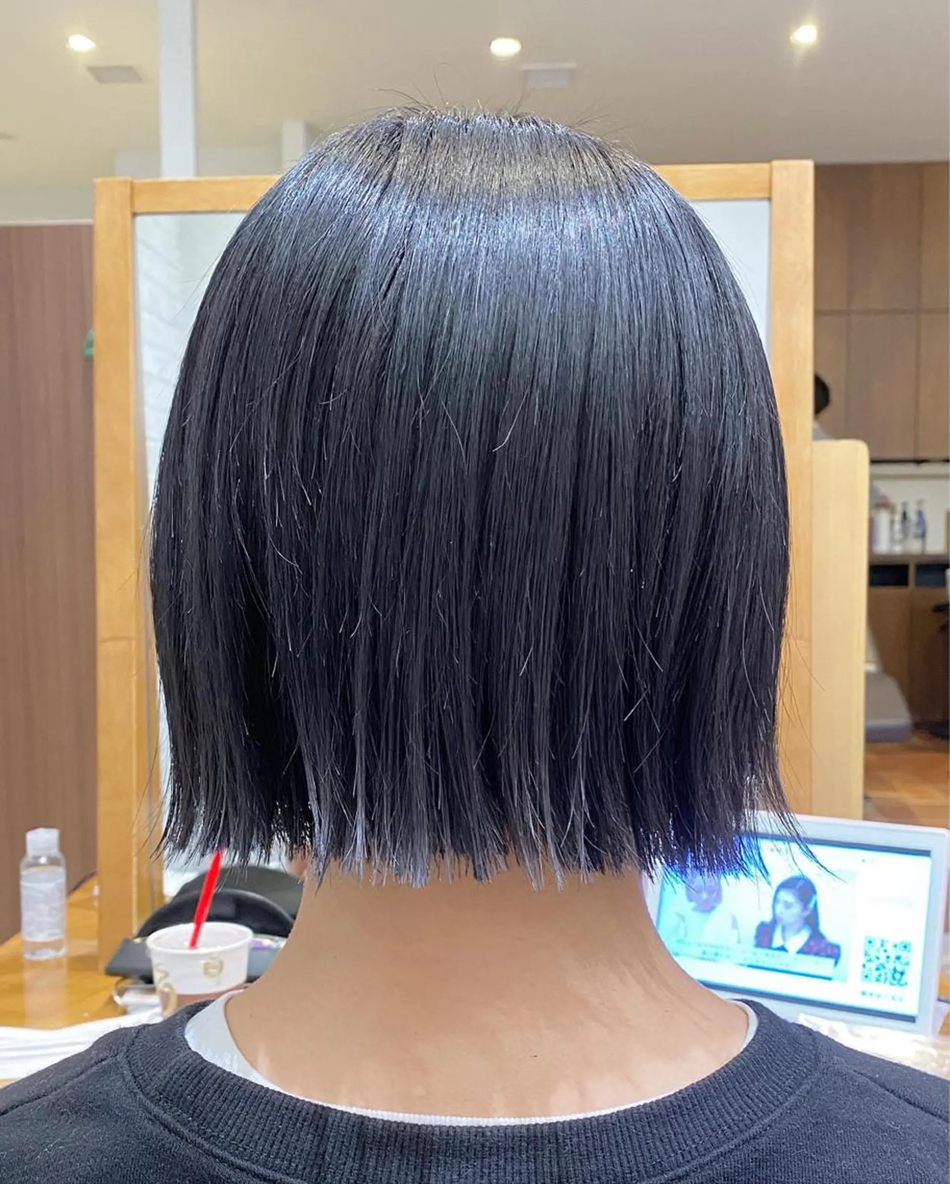 ショート 切りっぱなしボブ ボブ 栗原 瑞稀のヘアスタイル