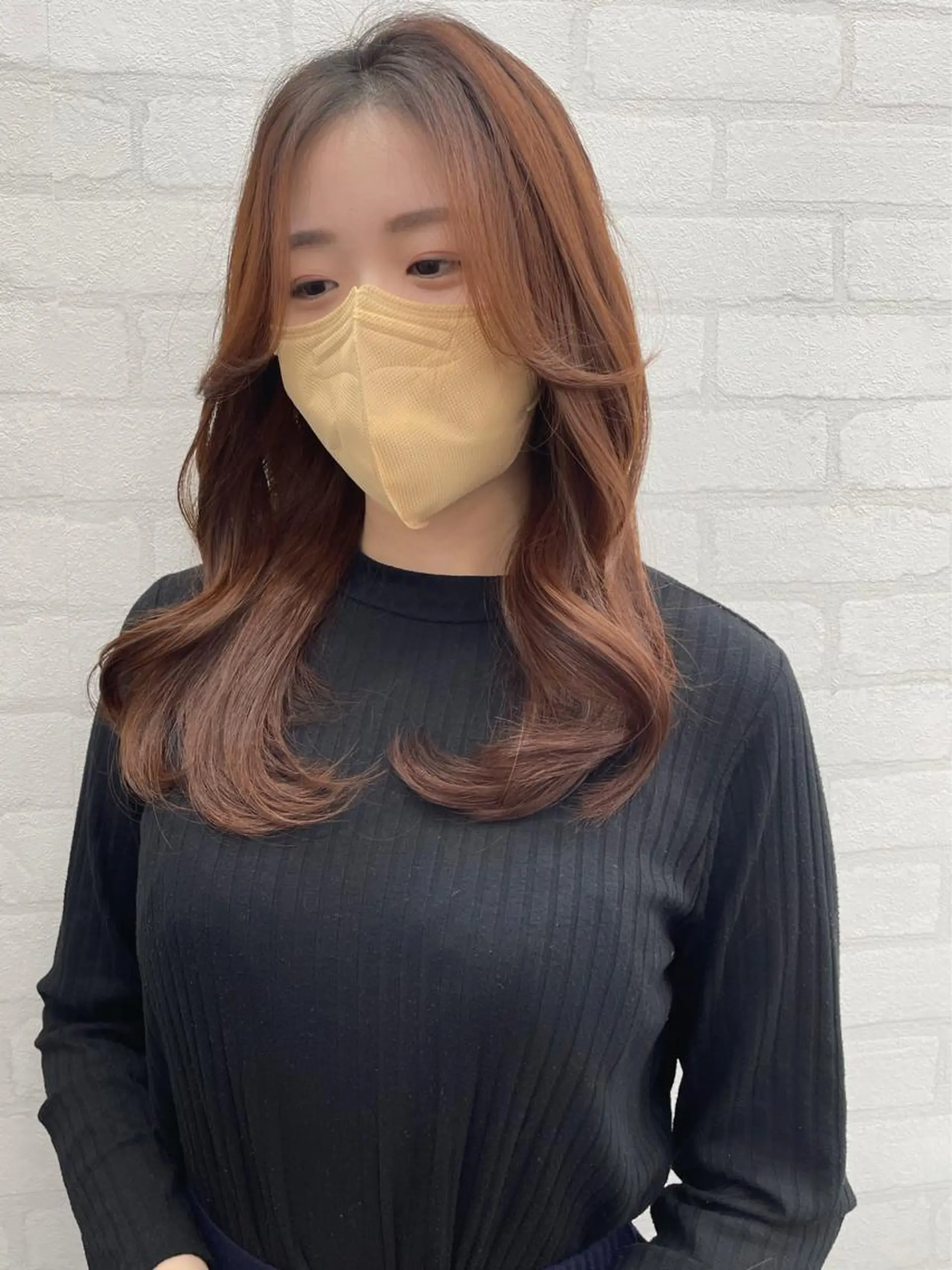 セミロング KANAMI日暮里 韓国ヘア・メイクのヘアスタイル