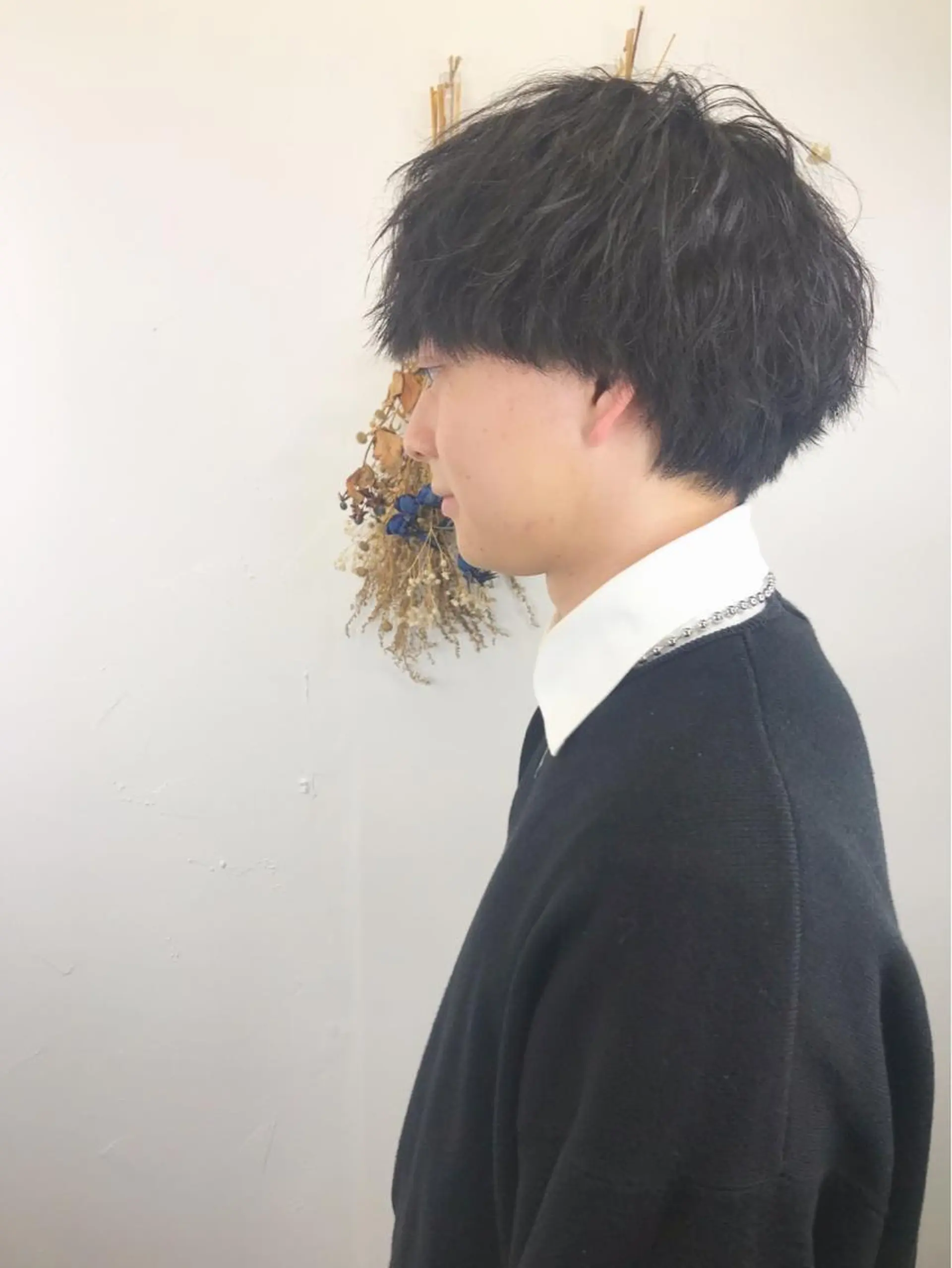 パーマ メンズ マッシュ メンズサロン アソビ元町のヘアスタイル
