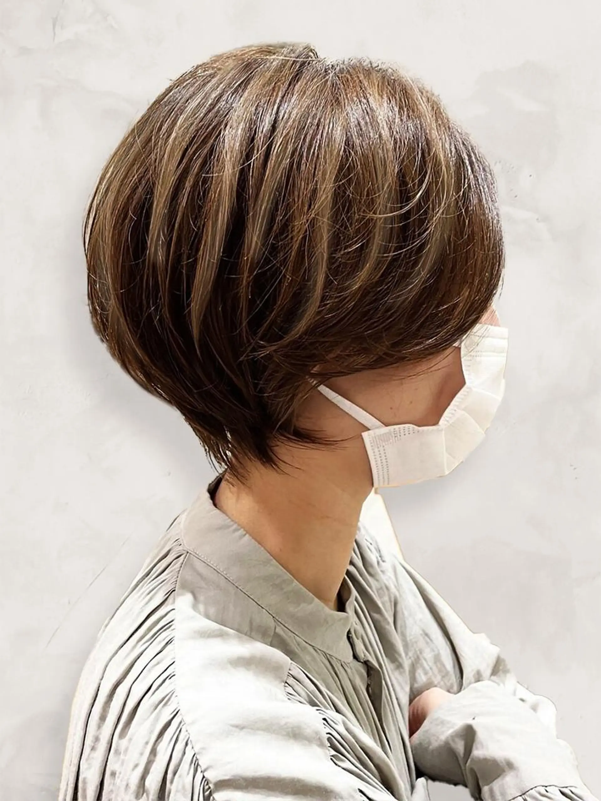 ショート カラー ブリーチなしカラー★ 小此木 秀仁のヘアスタイル