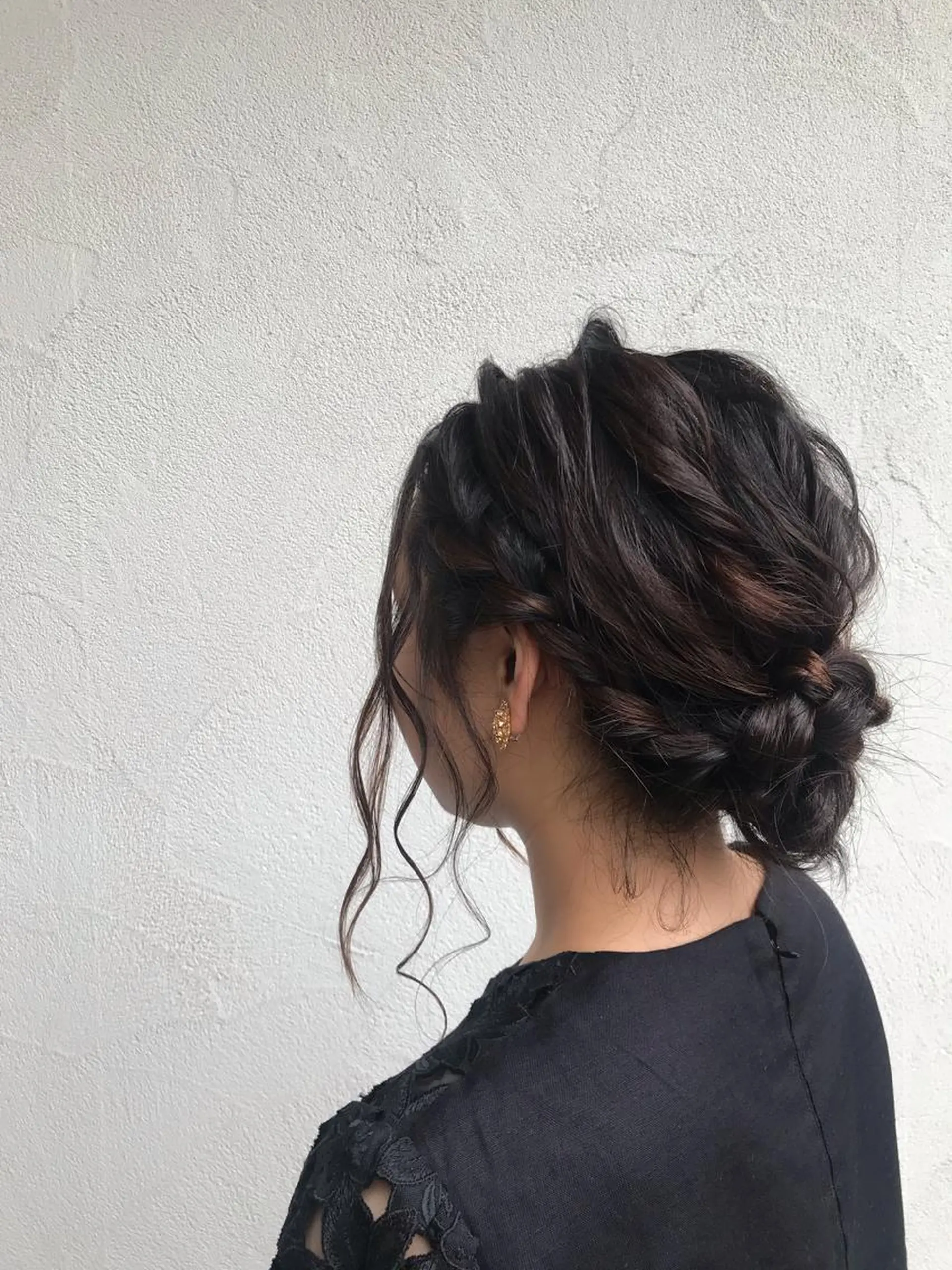 ミディアム ヘアアレンジ 山下 襟華のヘアスタイル