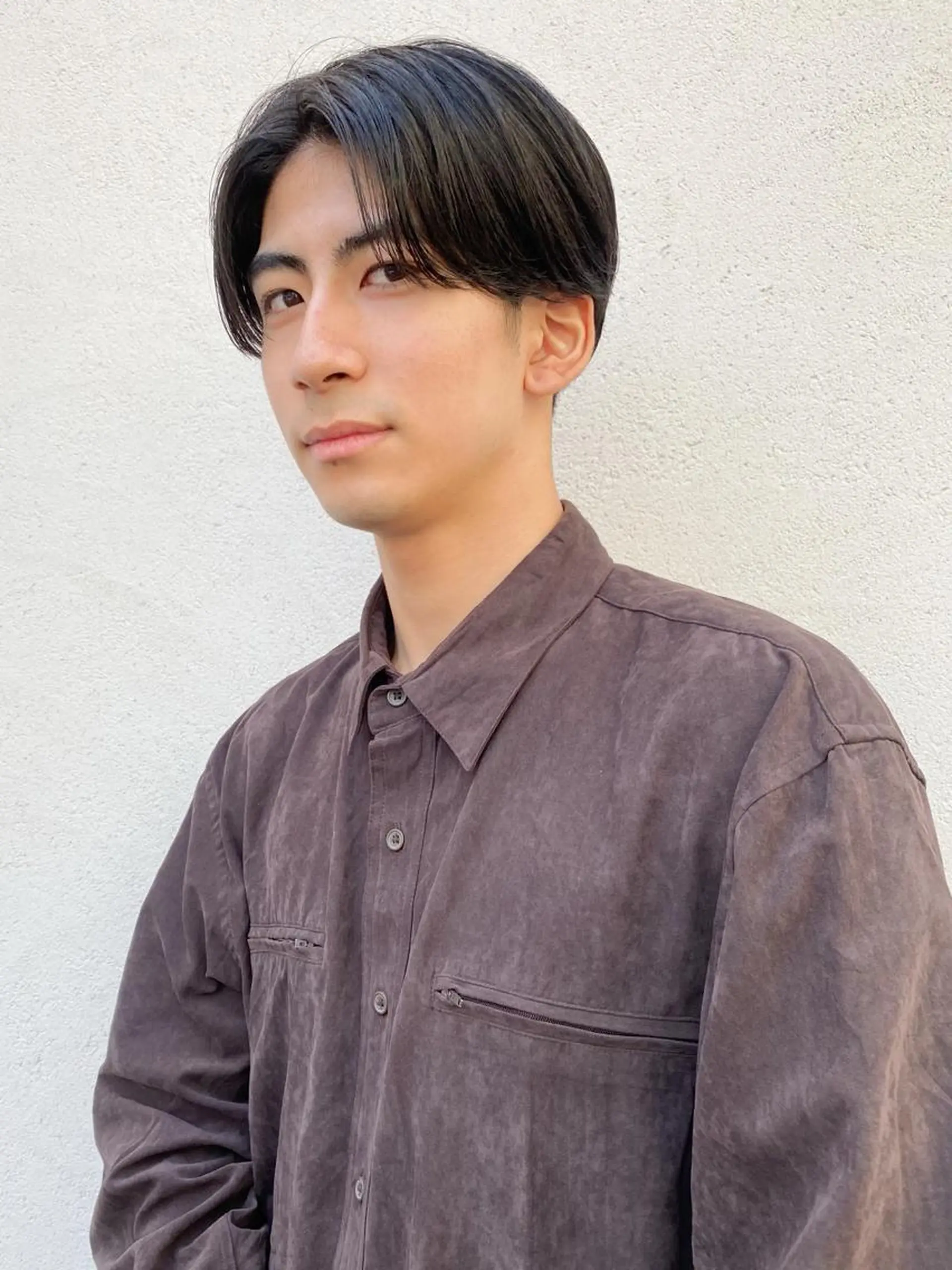 メンズ ボブ/ミニボブ 透明感カラーkadoのヘアスタイル