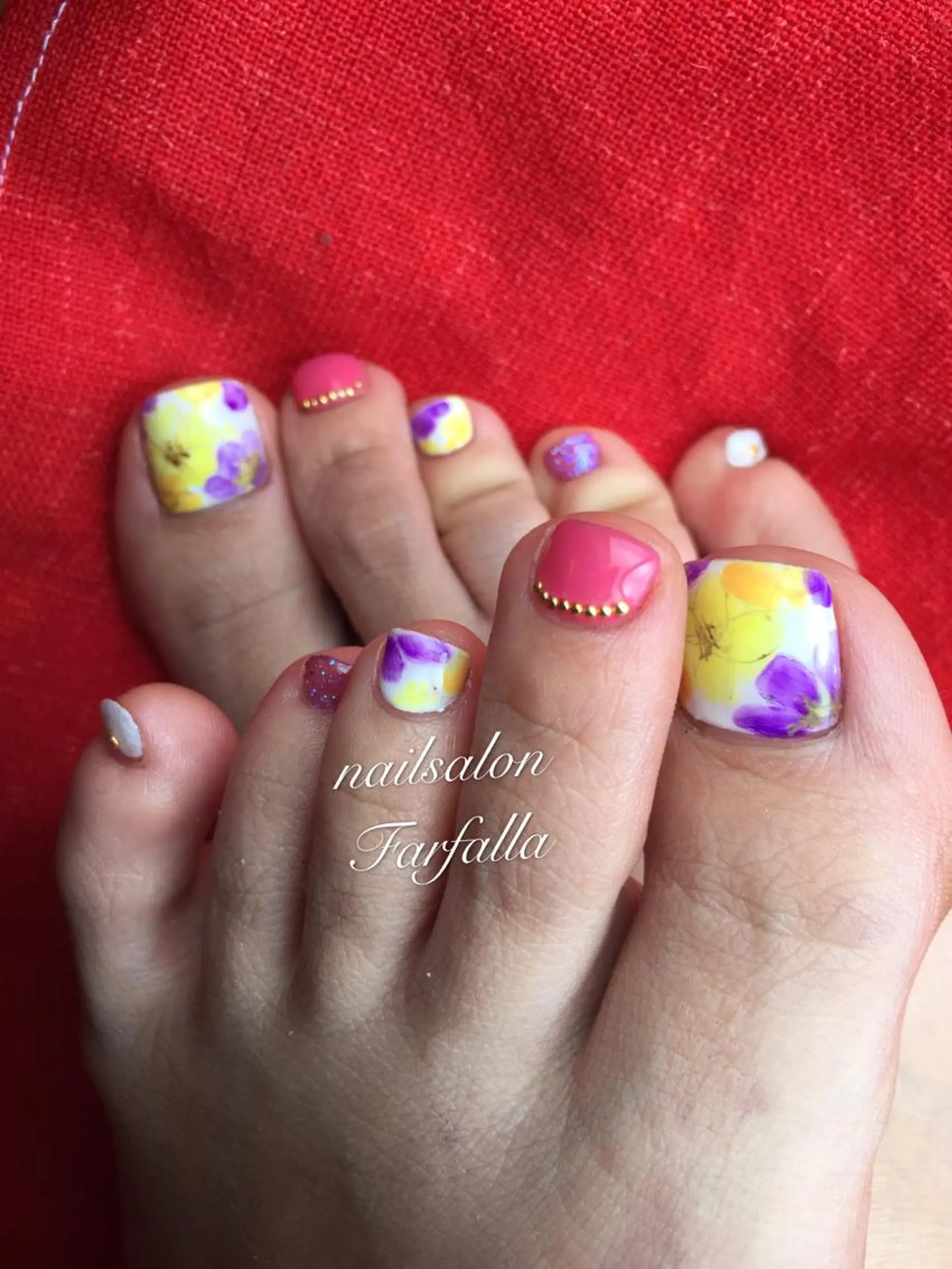 ネイル フットネイル Farfalla Kieのネイルデザイン