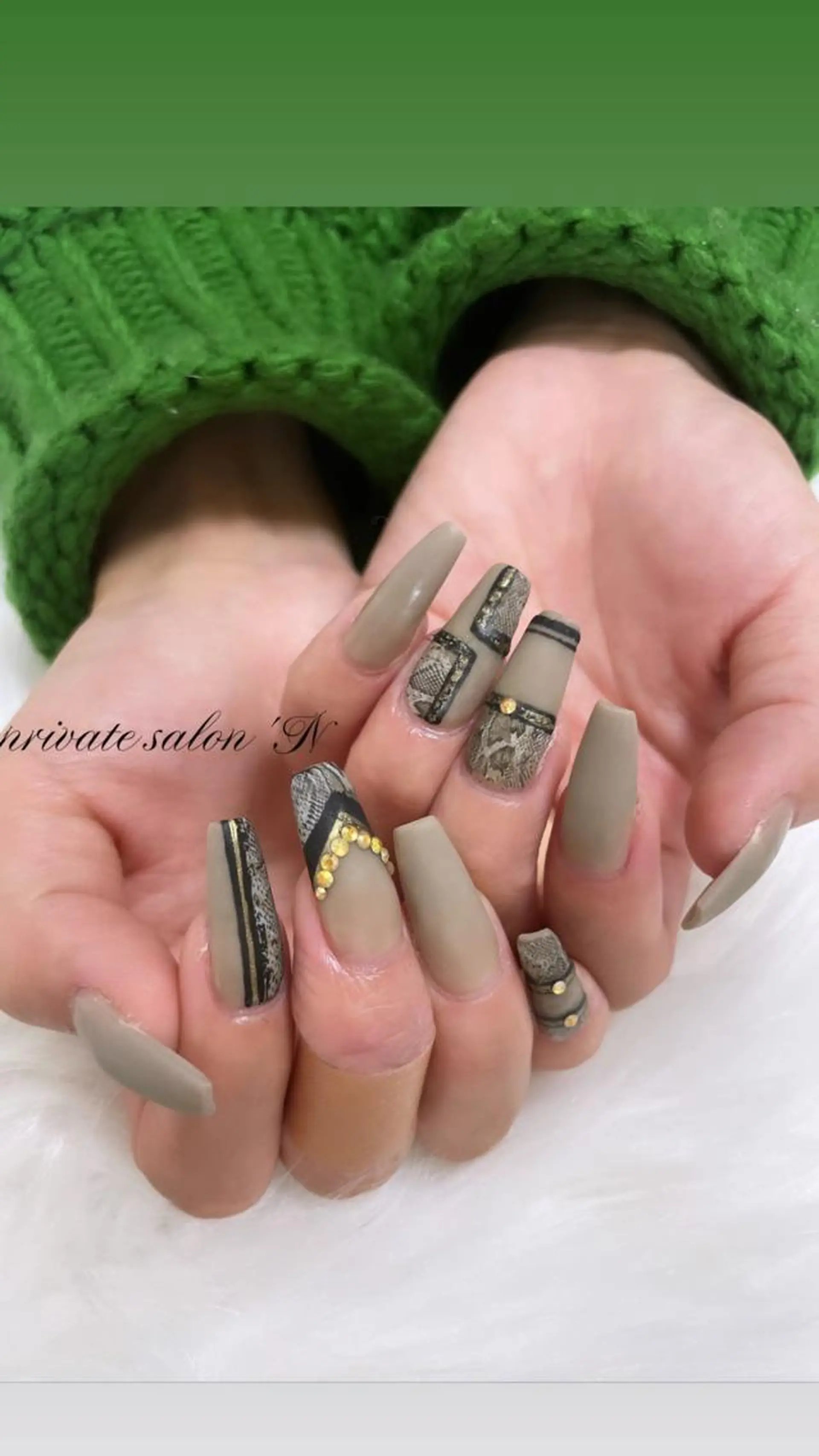 ネイル スカルプネイル BINERVA nail salonのネイルデザイン
