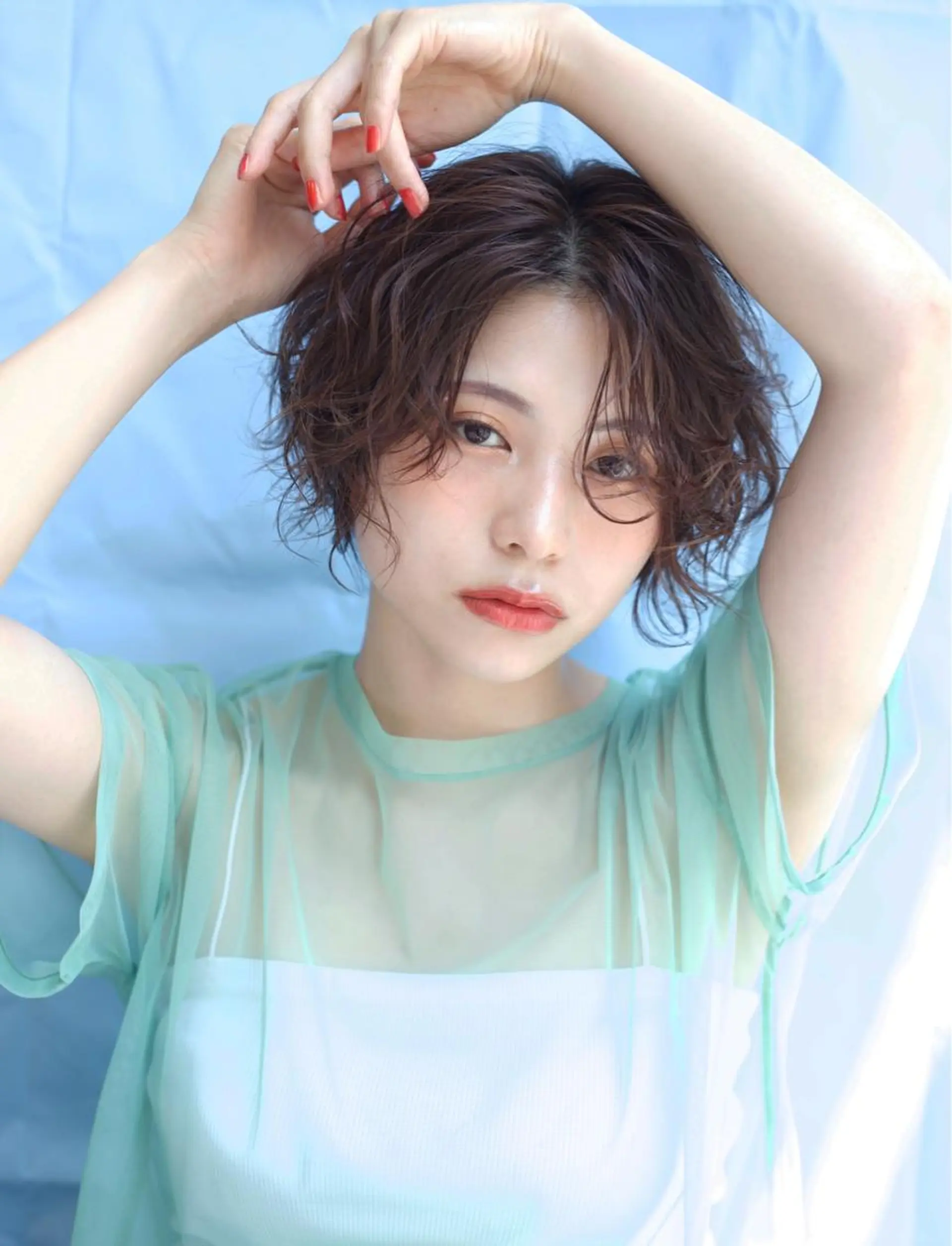 ショート カラー パーマ 美容室sai KAITOのヘアスタイル