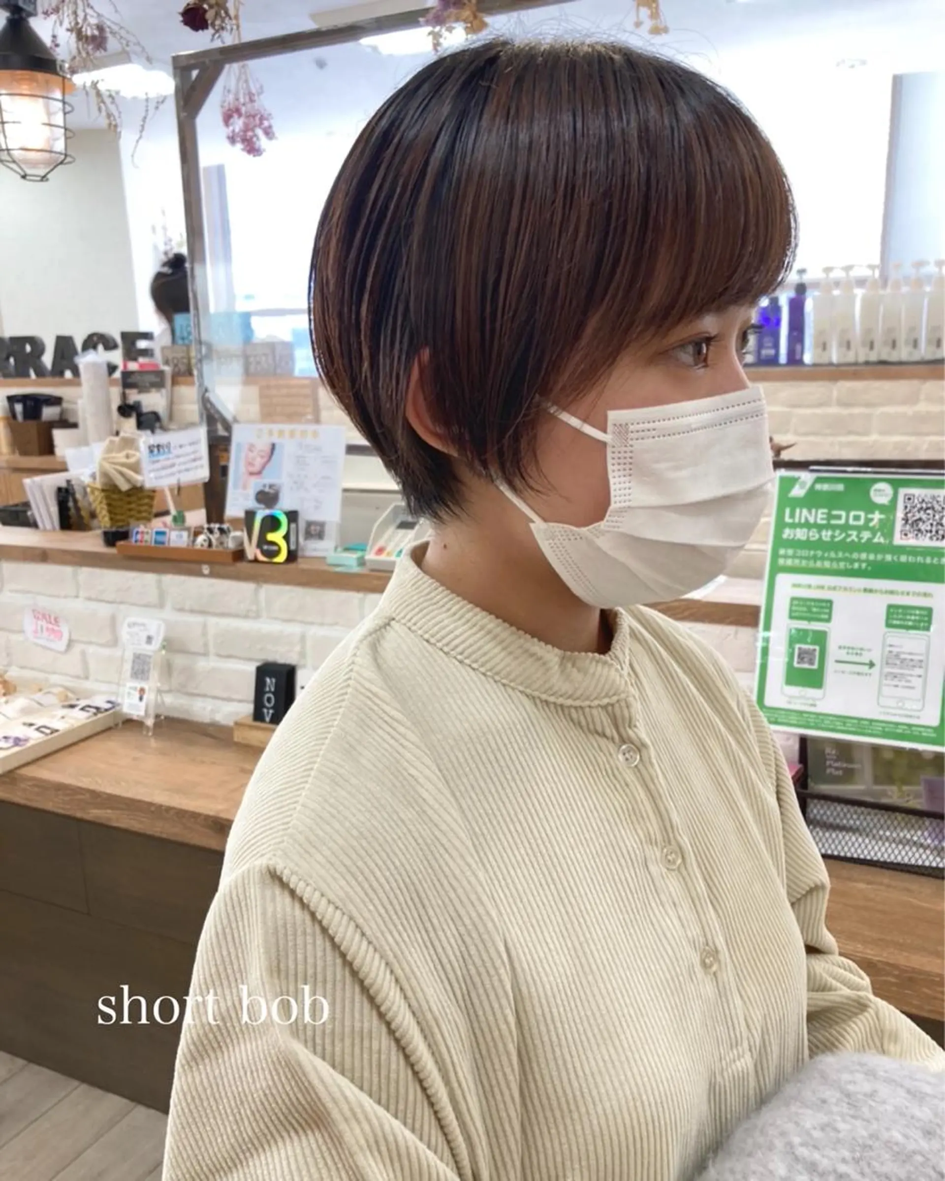 ショート 切りっぱなしボブ ショートボブ ハンサムショート ボブ ショートヘア カット トリートメント 初めてのショート お任せください✂️のヘアスタイル