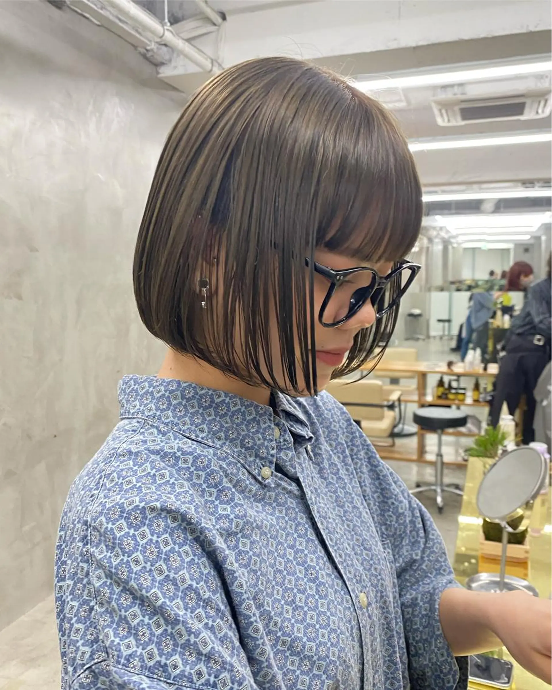 ミディアム カラー カット ヘアカラー 無料カットモデル募集 🌱ひょうがのヘアスタイル