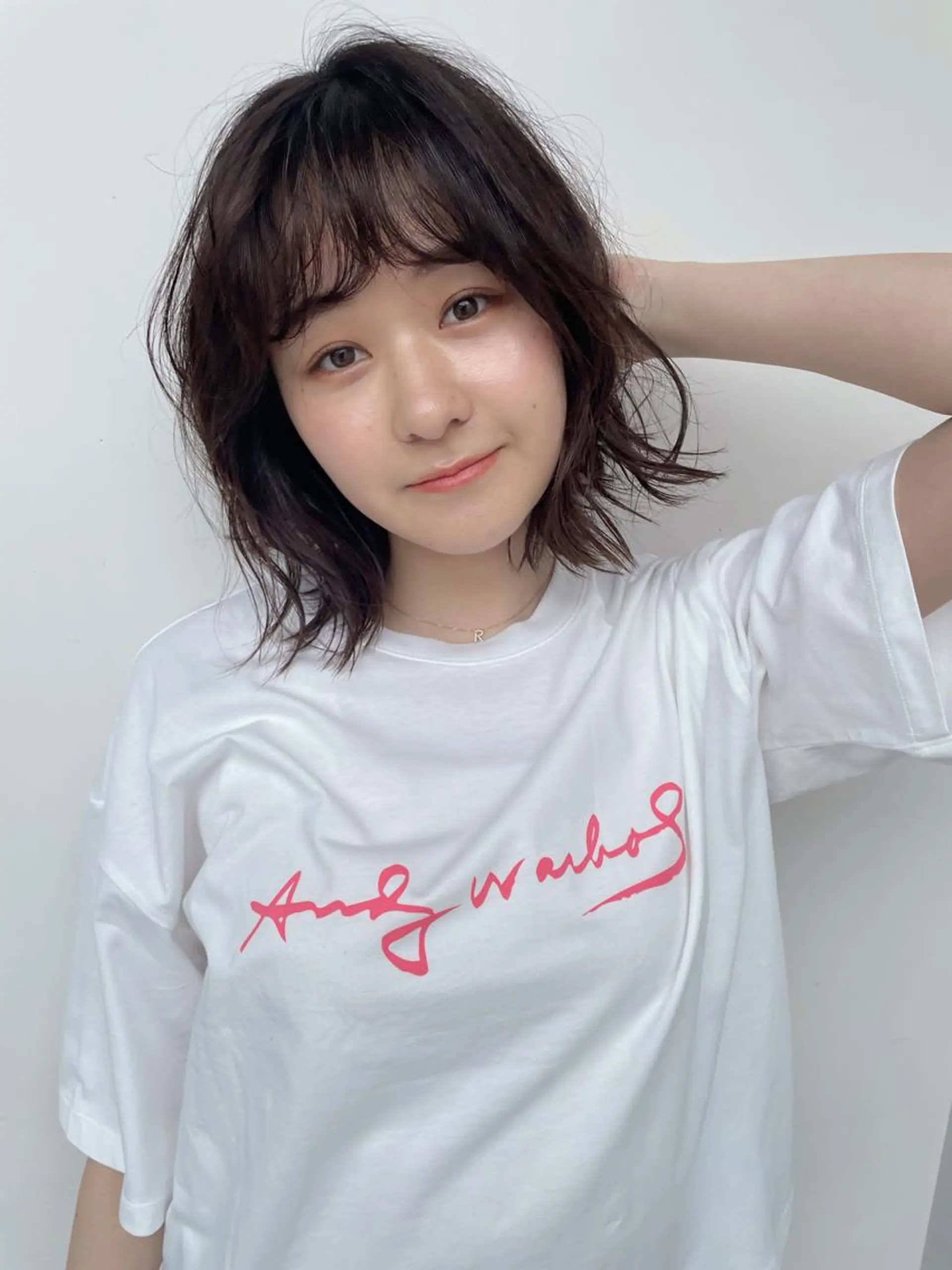 ミディアム パーマ ボブ/ミディアム 親しみやすさ/さくらのヘアスタイル