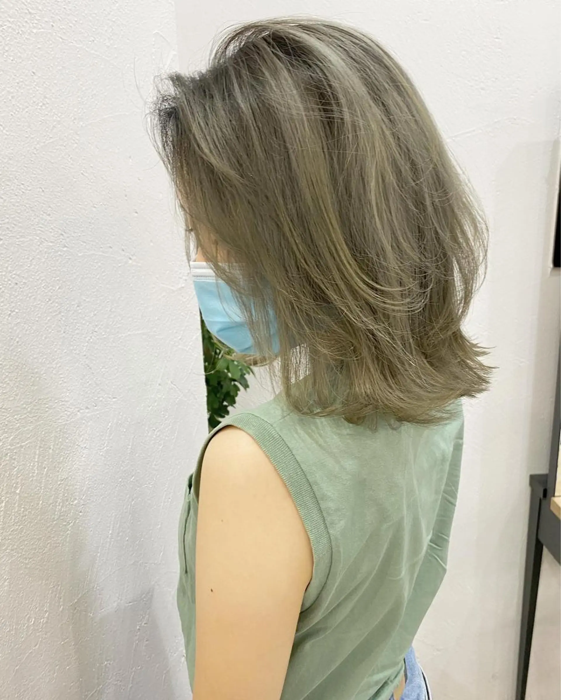 ミディアム カラー ヘアアレンジ ブリーチダブルカラー ハイライト/山本喜熙のヘアスタイル