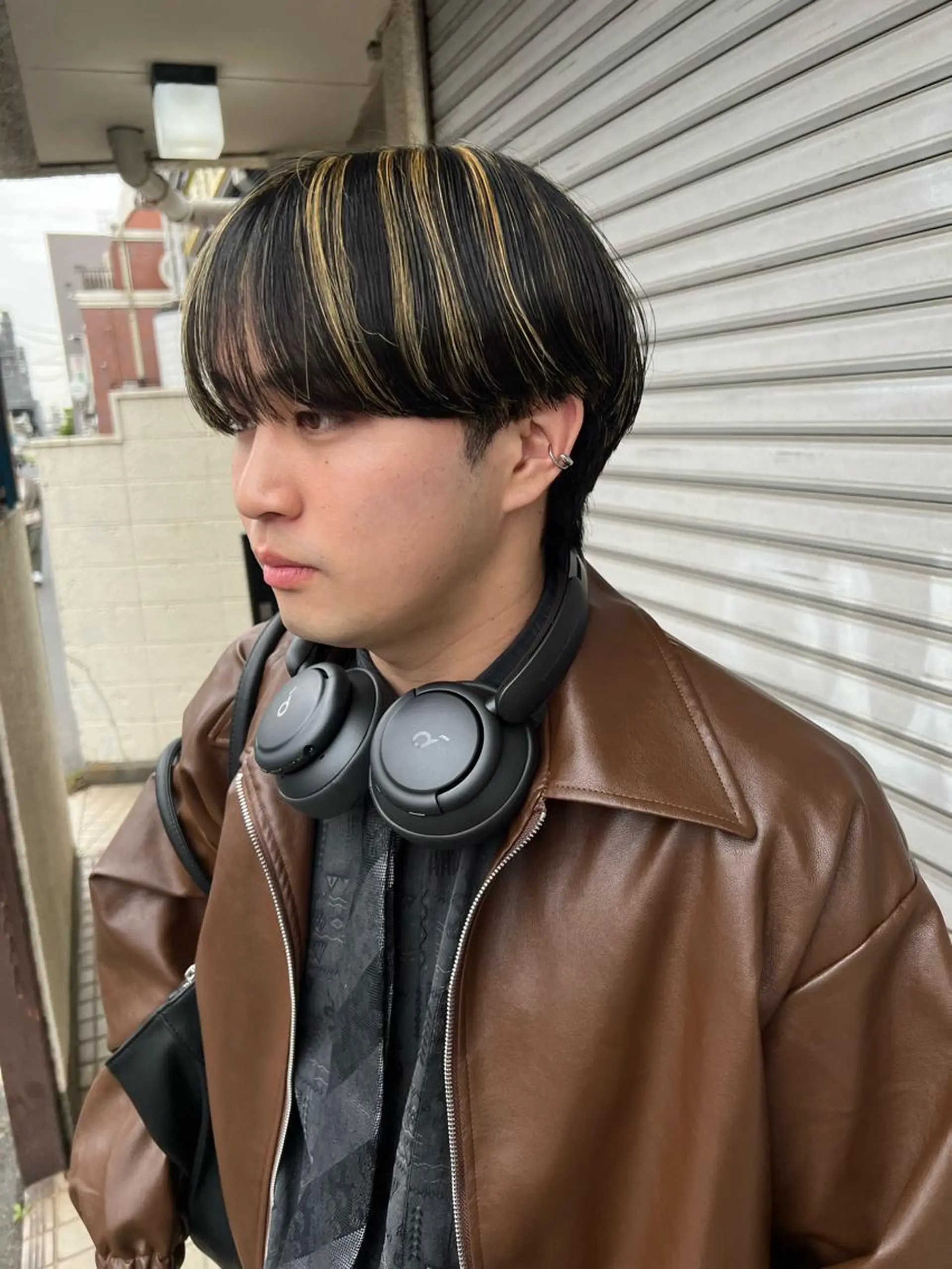 ショート カラー パーマ メンズ メンズメッシュ メッシュ チャンモリパーマ/韓 国/Minami🦋のヘアスタイル