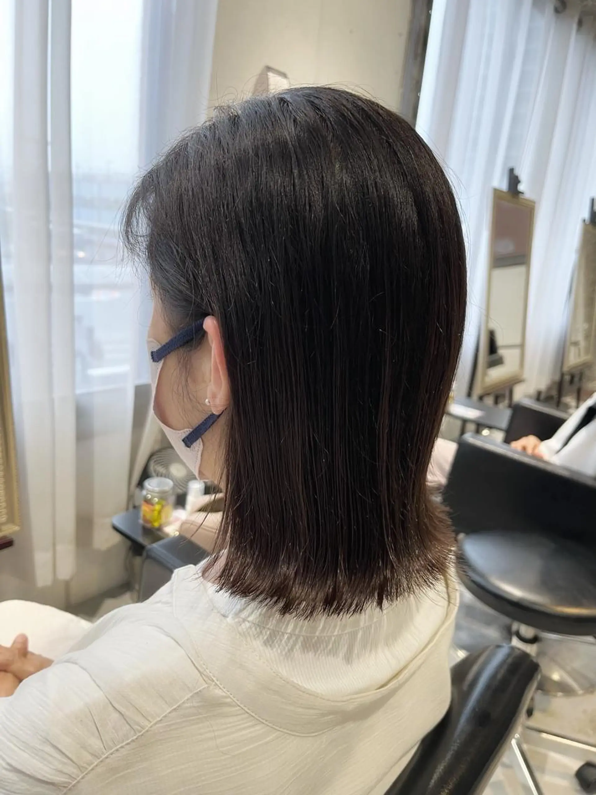 ミディアム 切りっぱなしボブ ボブ inc新小岩北口店 🫧Nichikaのヘアスタイル