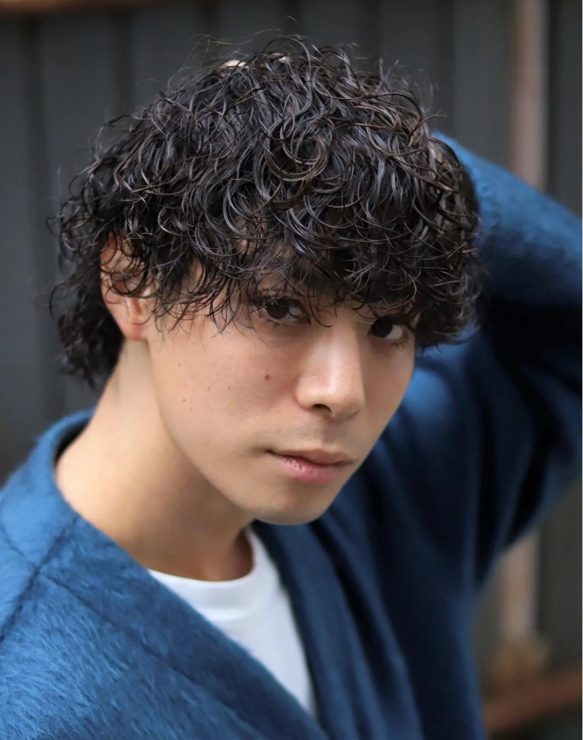 ミディアム ミディアムパーマ ウルフカット カット パーマ トリートメント TAIGA /メンズ美容師のヘアスタイル