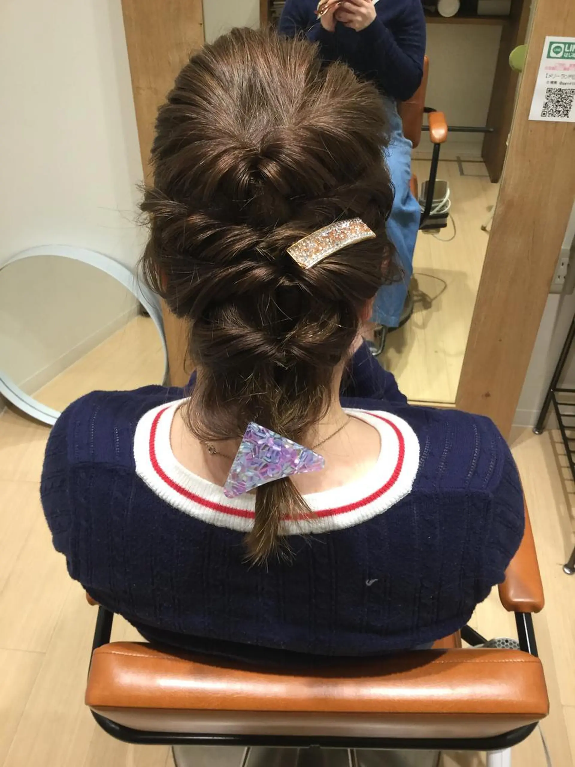 ロング カラー ヘアアレンジ 菅 由梨菜のヘアスタイル