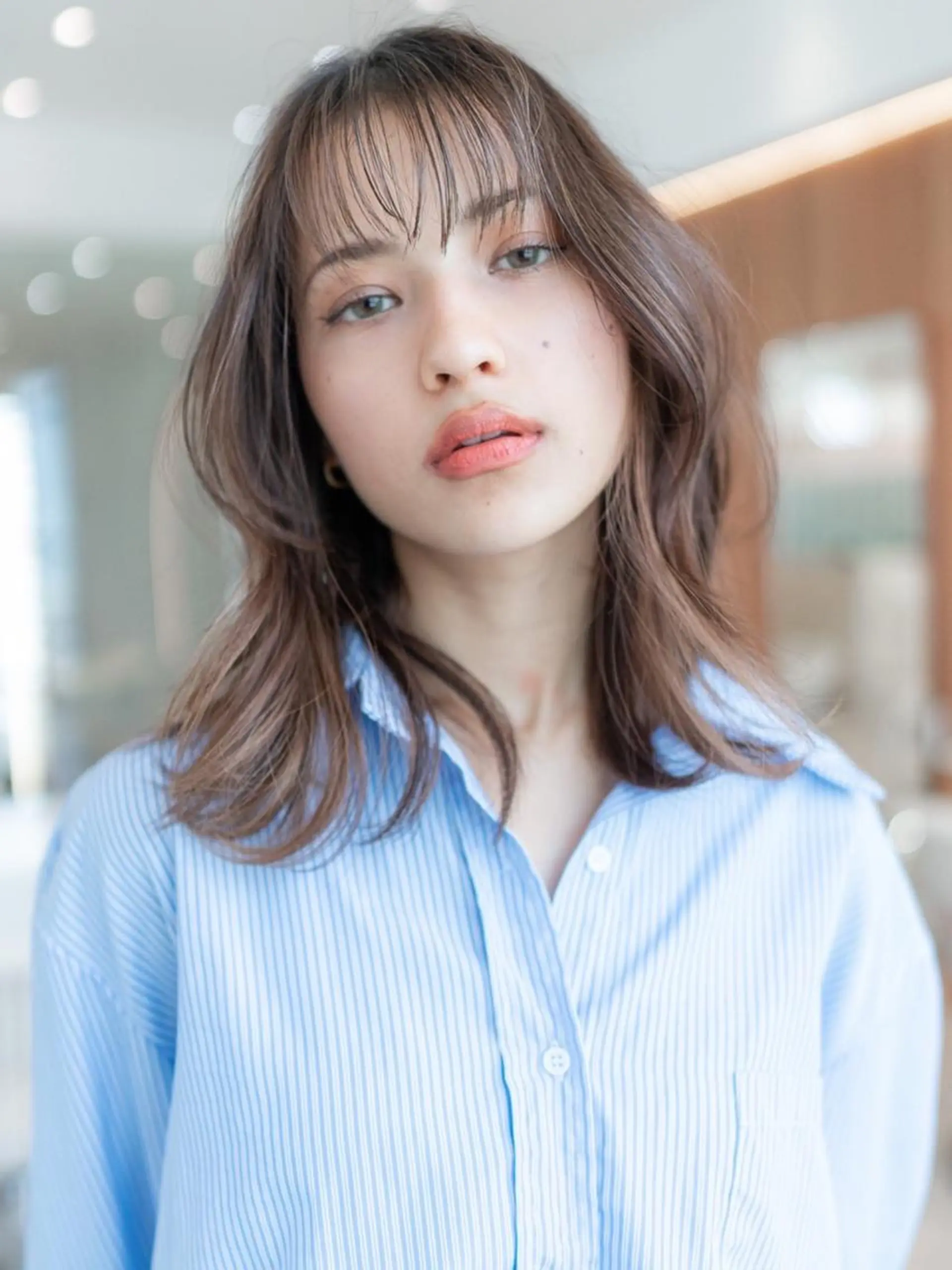 ミディアム カラー カット ヘアカラー トリートメント 🉐レイヤー/塩見 弘樹🉐渋谷のヘアスタイル