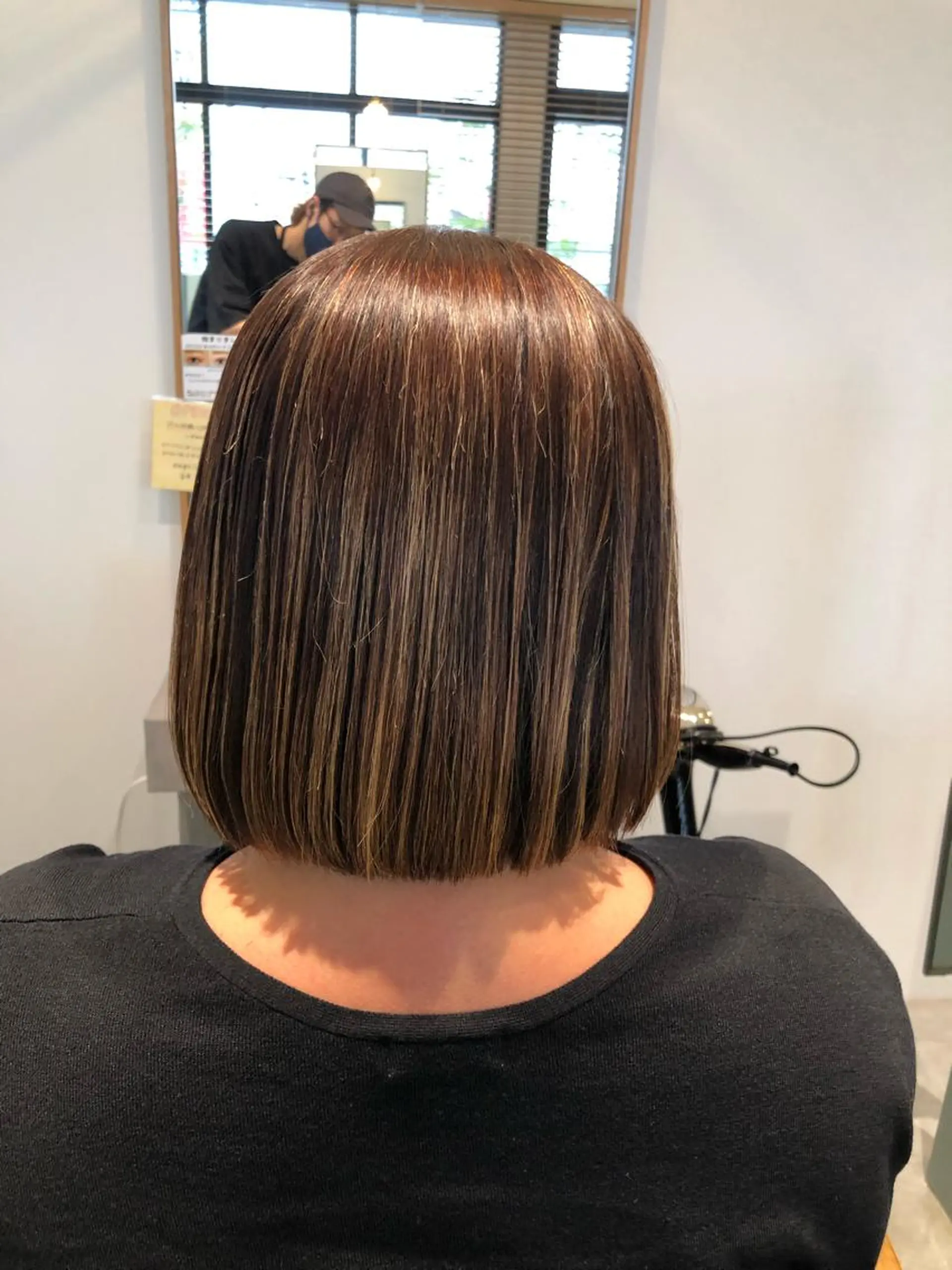 ミディアム カット ヘアカラー トリートメント メンズパーマ・ 美髪縮毛矯正・坂田のヘアスタイル