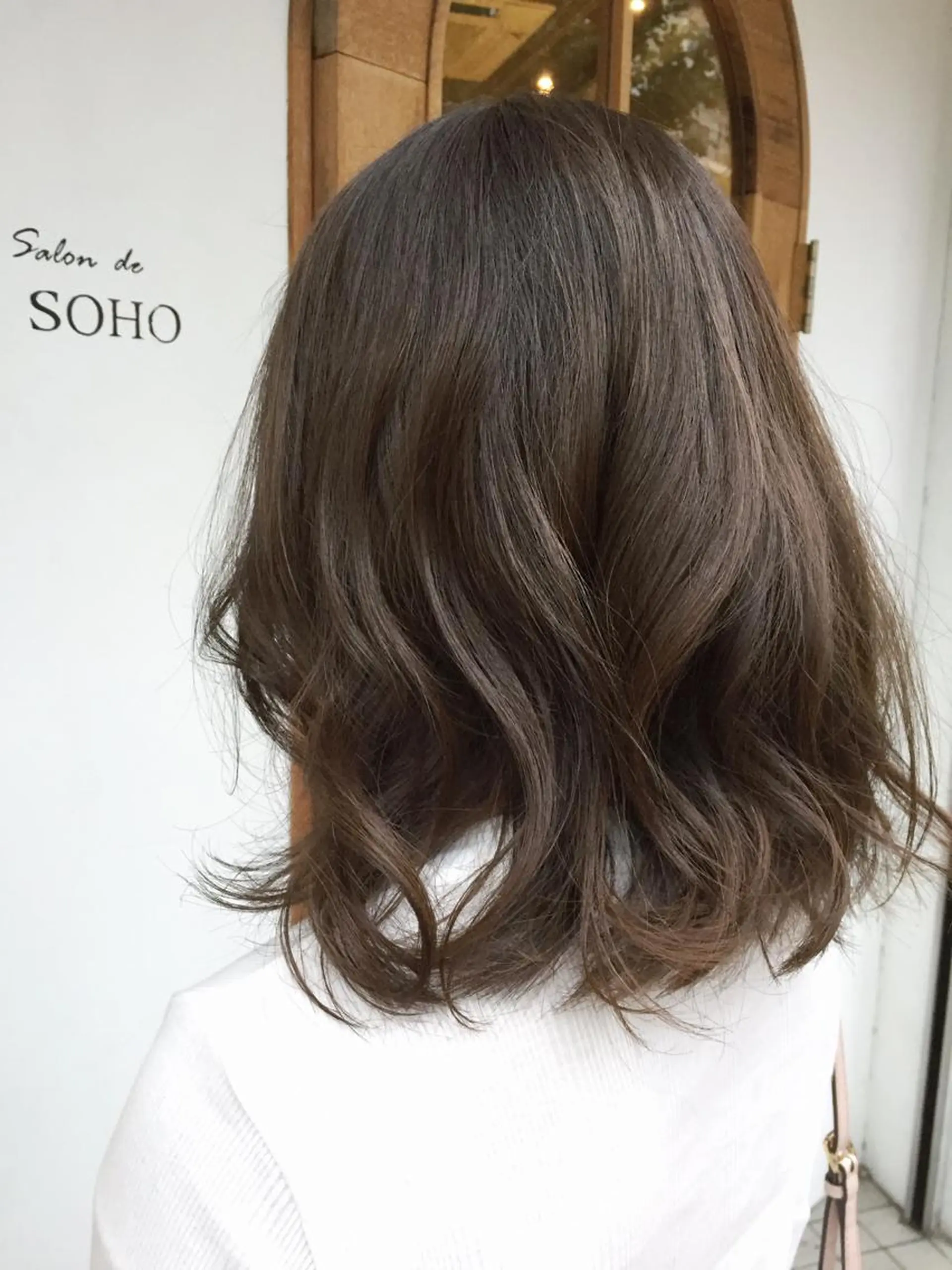 ミディアム カラー アッシュ ハイライトカラー ハイライト ◇おの あすか◇のヘアスタイル