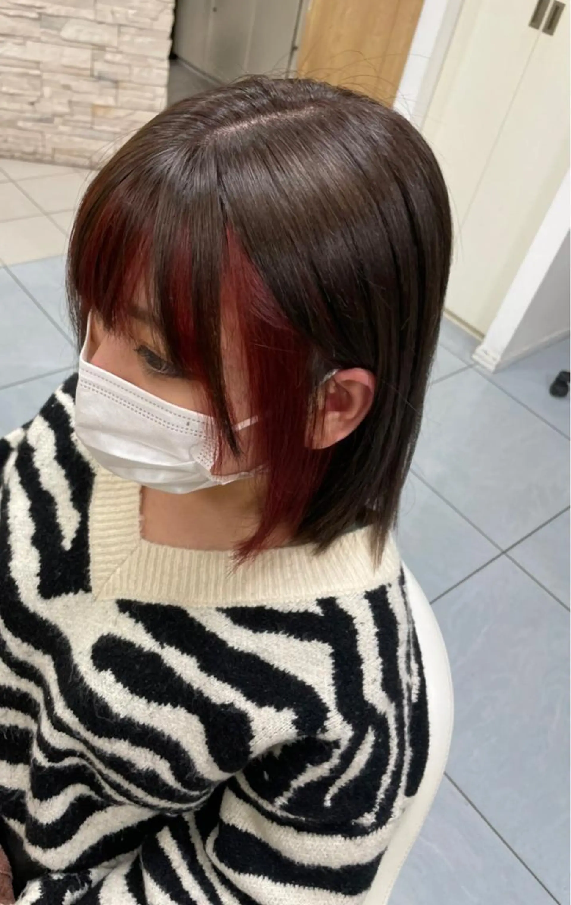 ミディアム ヘアカラー トリートメント ブリーチカラー特化 美容師/𝕐𝕌𝕀のヘアスタイル