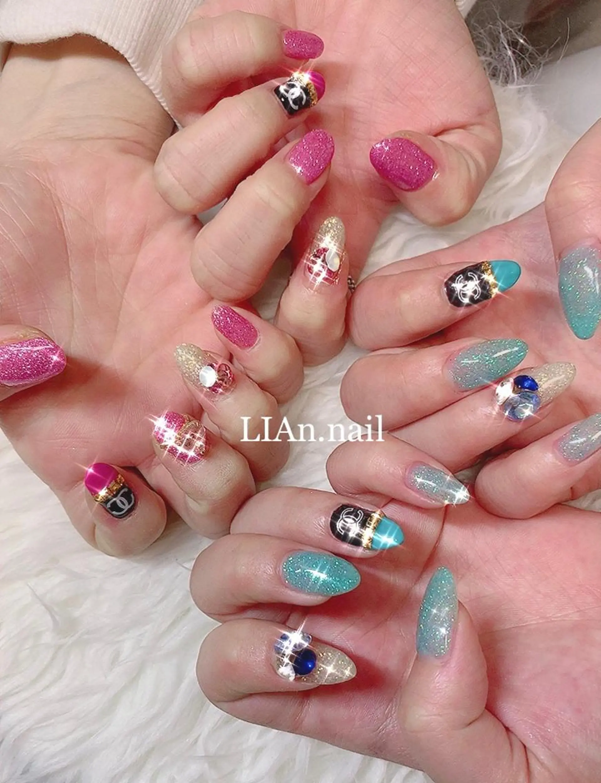 ネイル おそろいネイル Lian nailのネイルデザイン