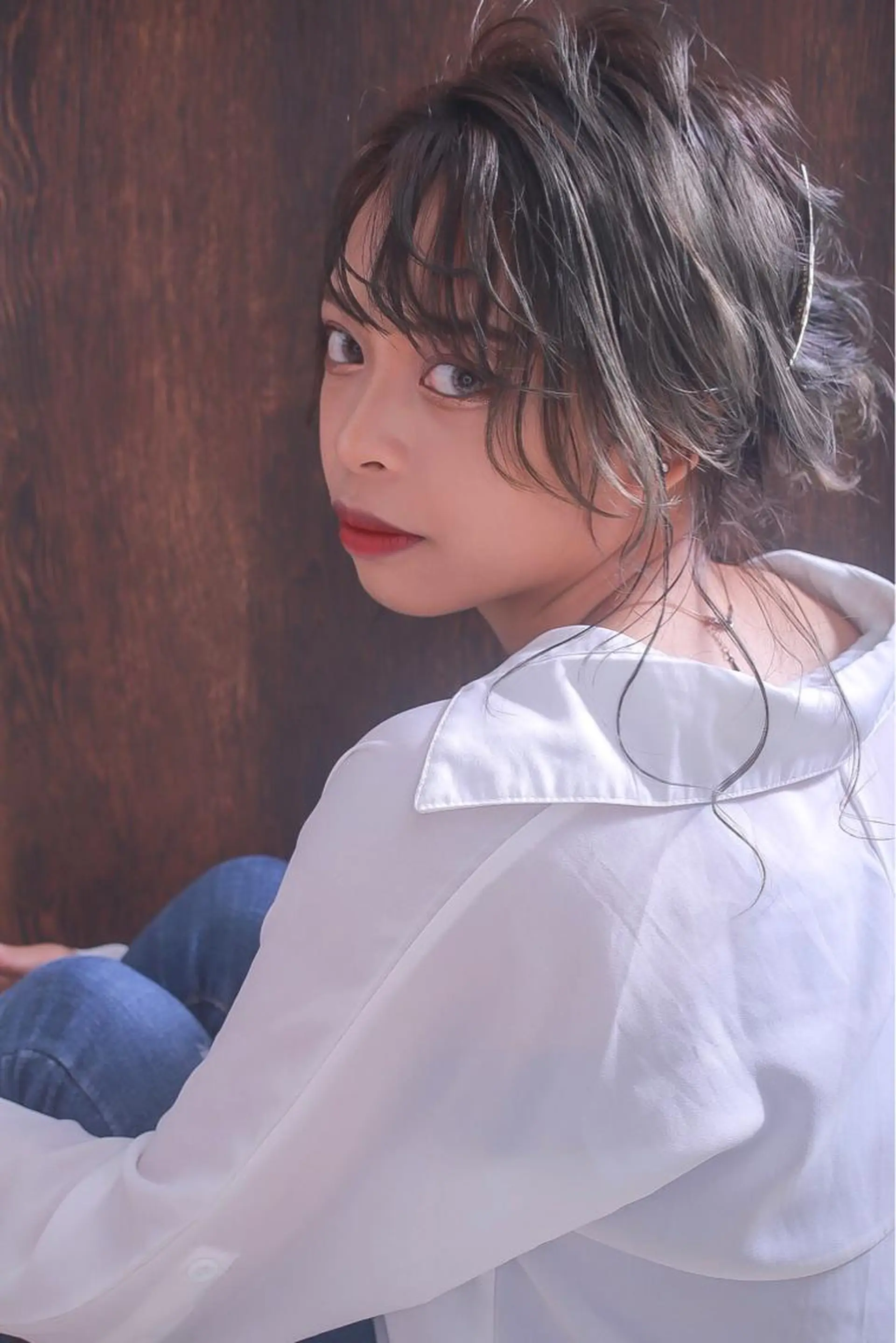 セミロング ヘアアレンジ 伊藤 裕貴のヘアスタイル