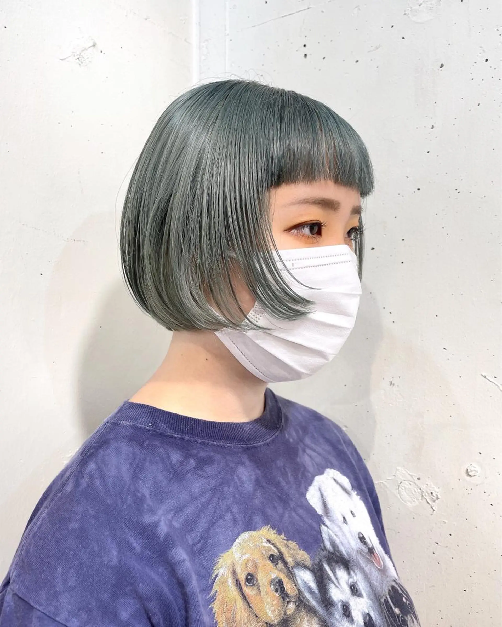 ショート カラー ヘアカラー トリートメント ENIF ツキのヘアスタイル