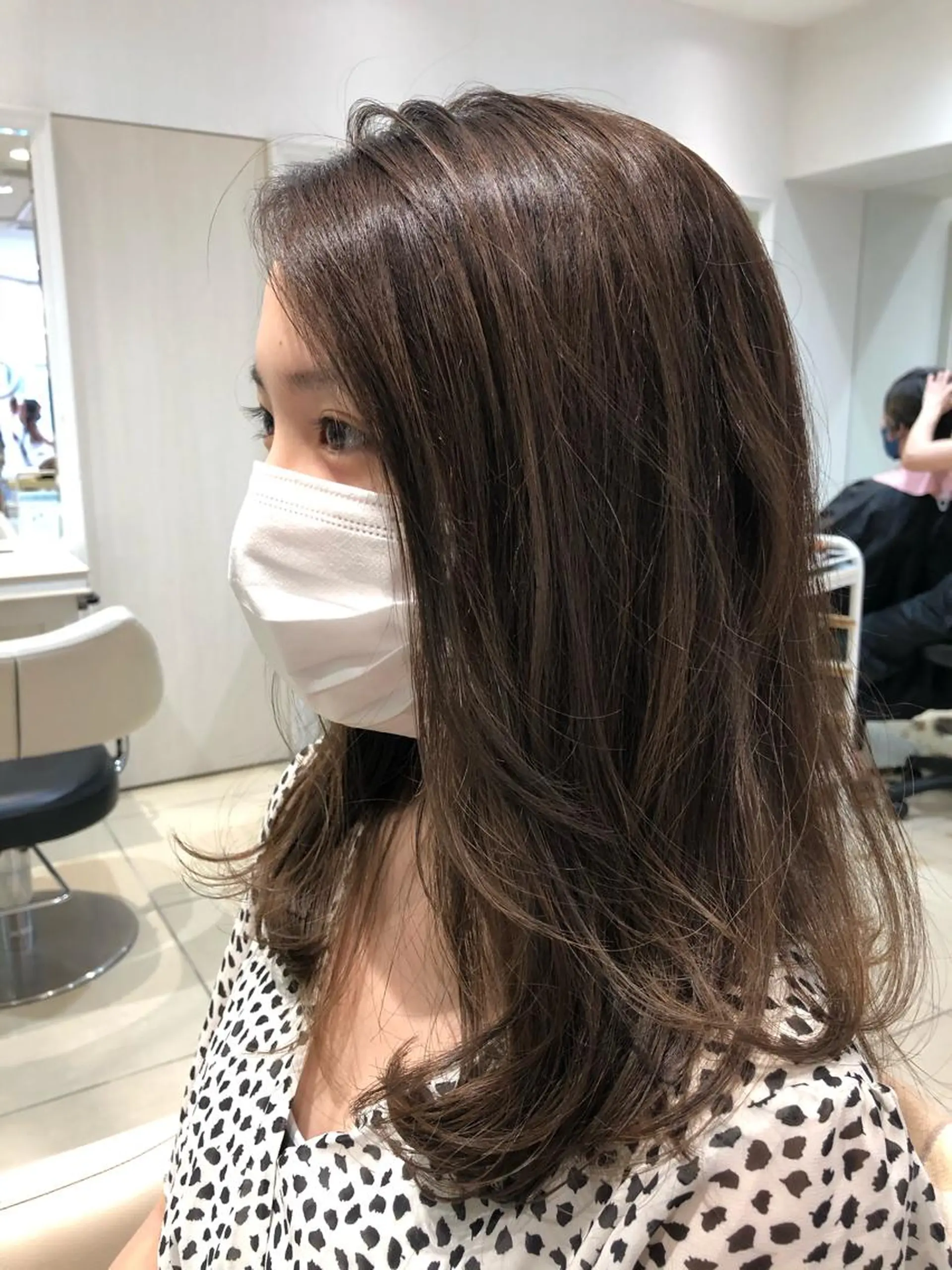 ロング ヘアカラー トリートメント カジサ ケイコのヘアスタイル