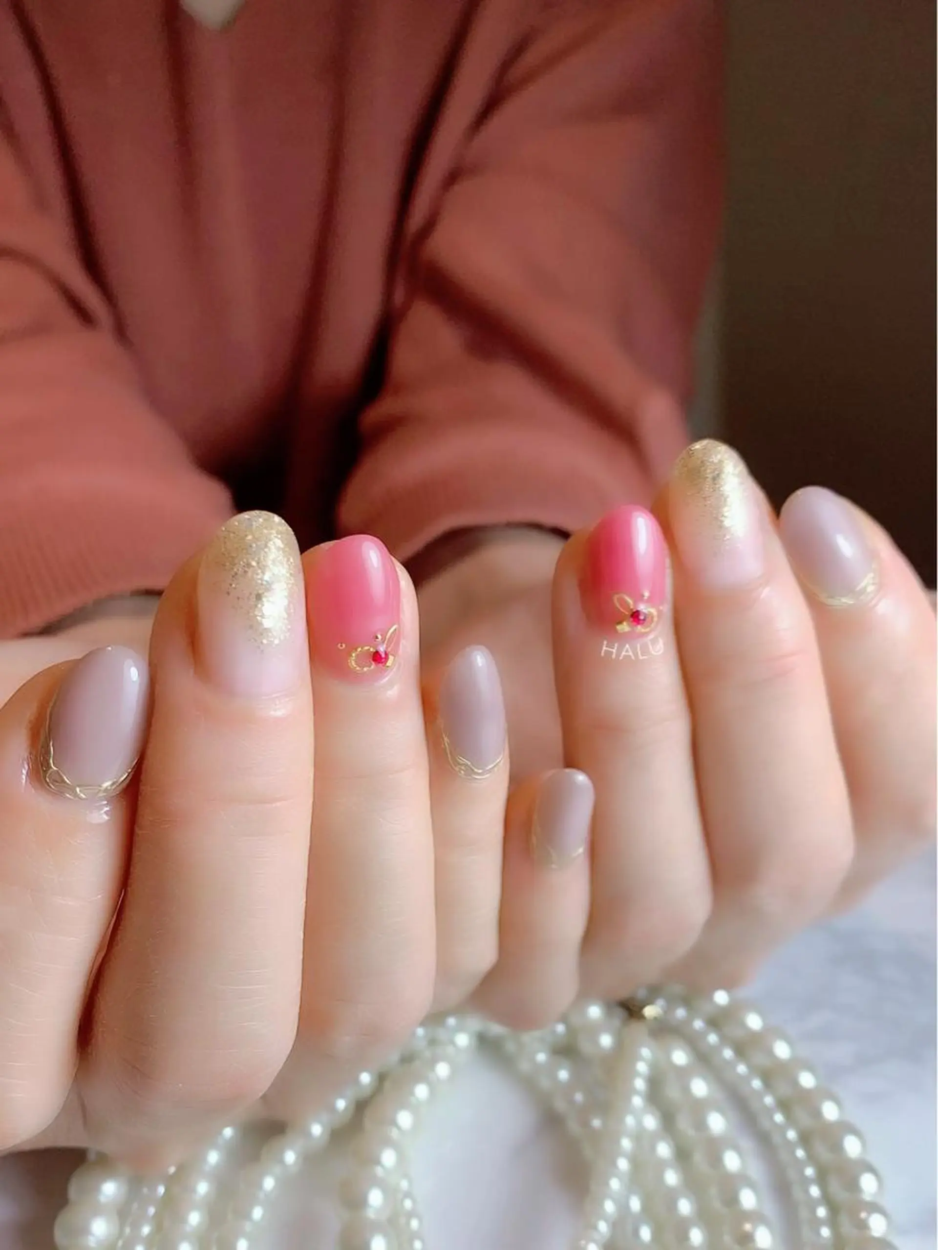 ネイル ピンク HALU ハルのネイルデザイン