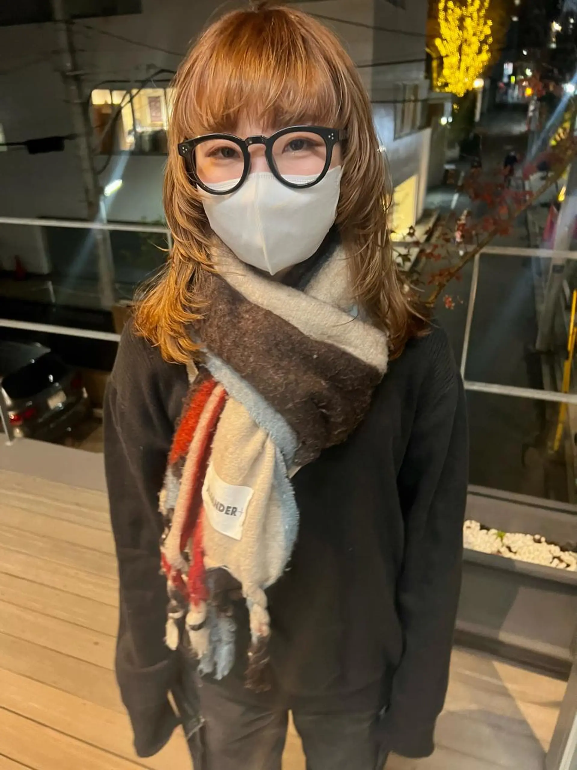 ミディアム カラー ウルフカット カット sakoda shunkiのヘアスタイル