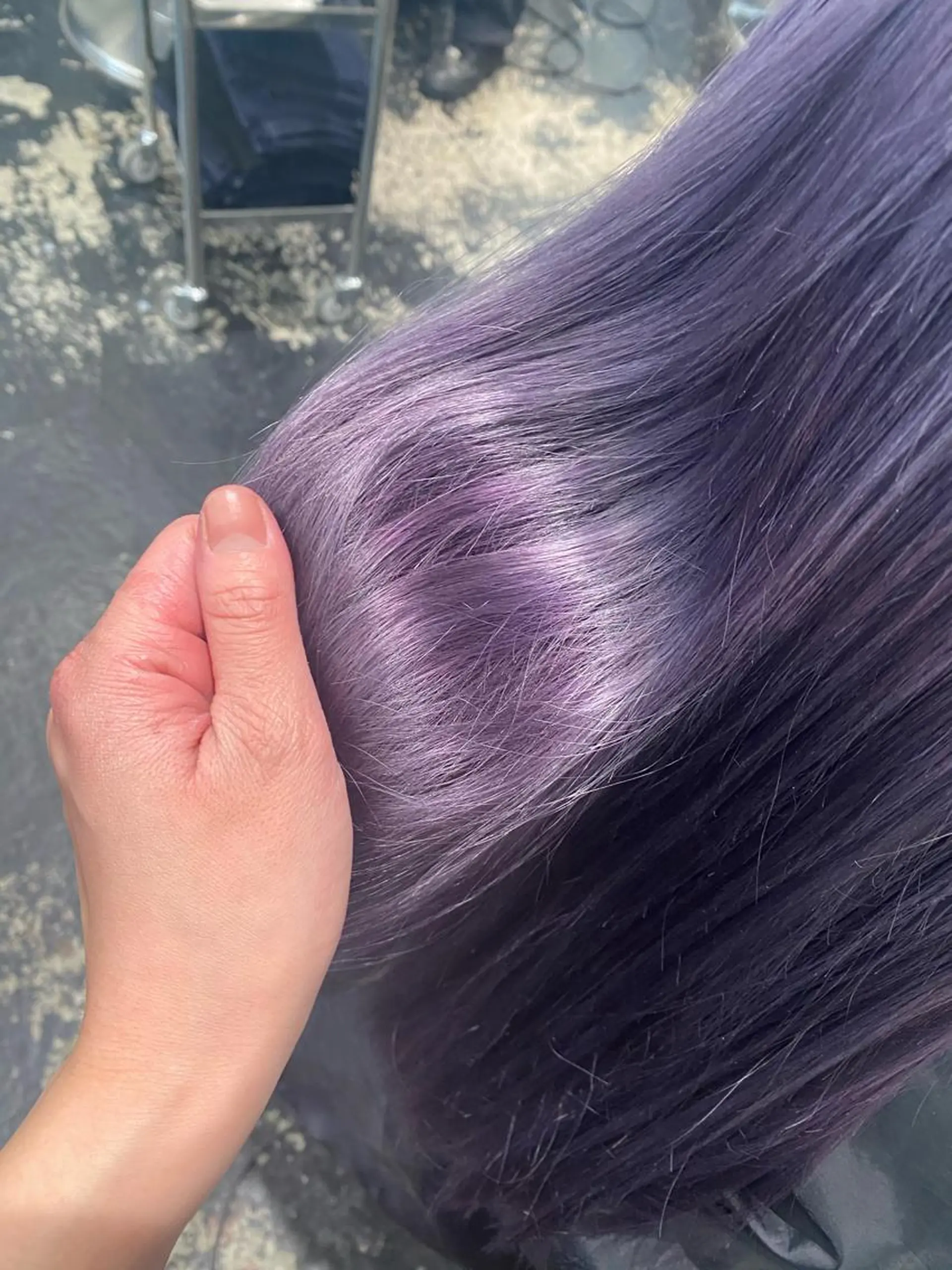 セミロング ヘアカラー サイレント美容師 アイリィのヘアスタイル