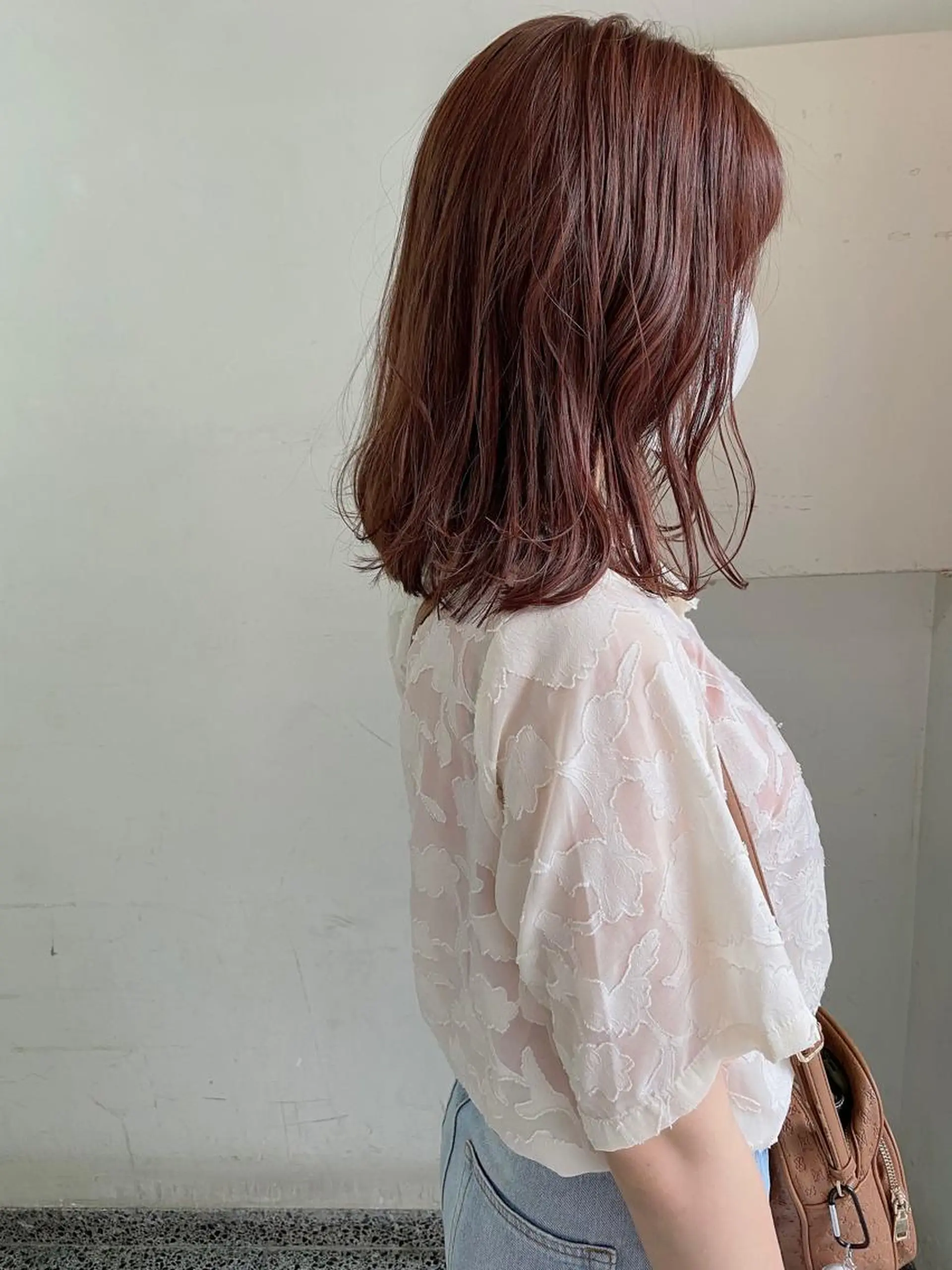セミロング カラー セミロングレイヤー ピンクカラー パープルカラー レイヤーカット レイヤーカット✂️ 横浜No1♡下鳥翔子のヘアスタイル