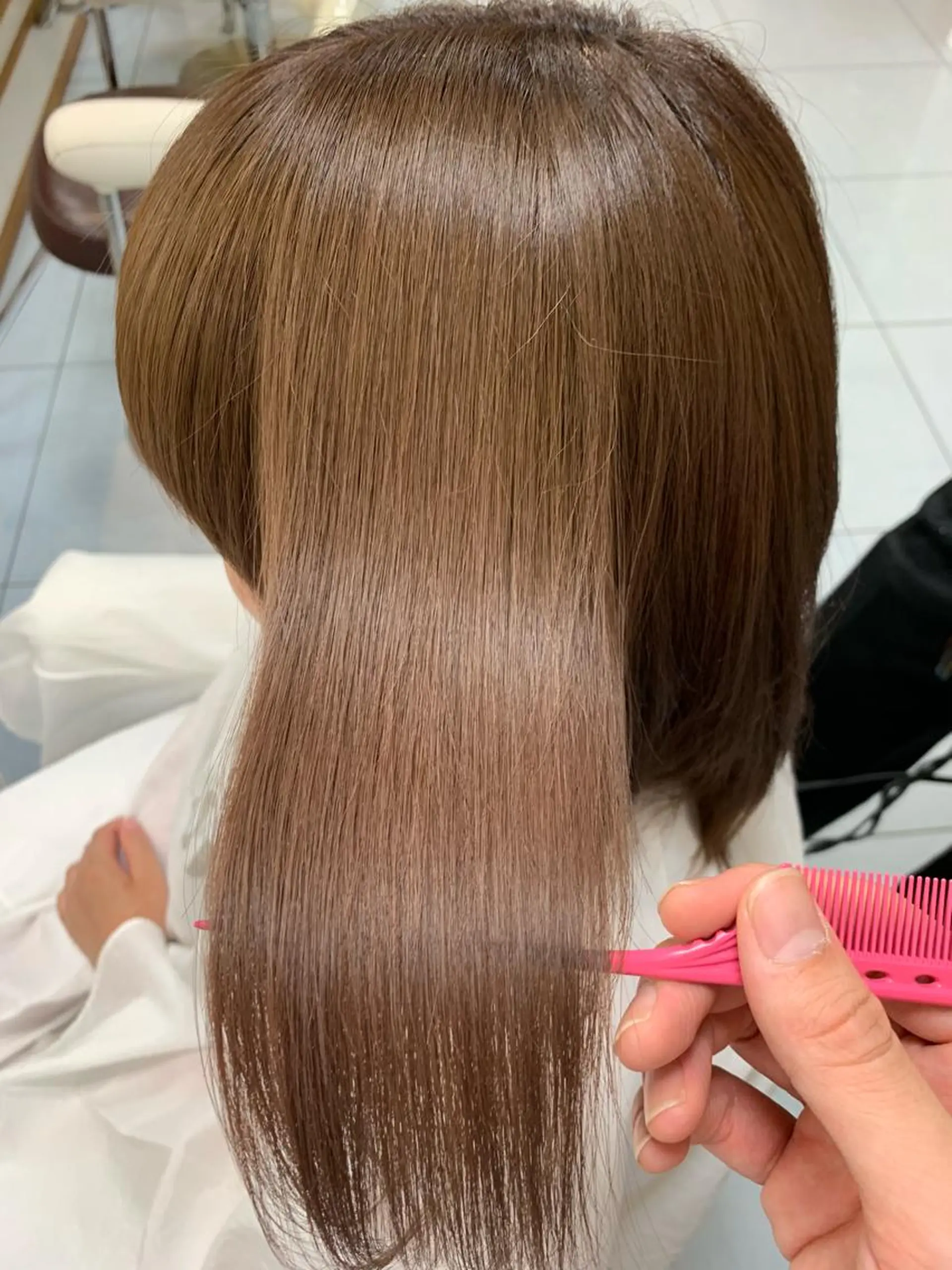 ミディアム 髪質改善 トリートメント トリートメント 髪質改善/縮毛矯正 /ブリーチ矯正/岡部のヘアスタイル