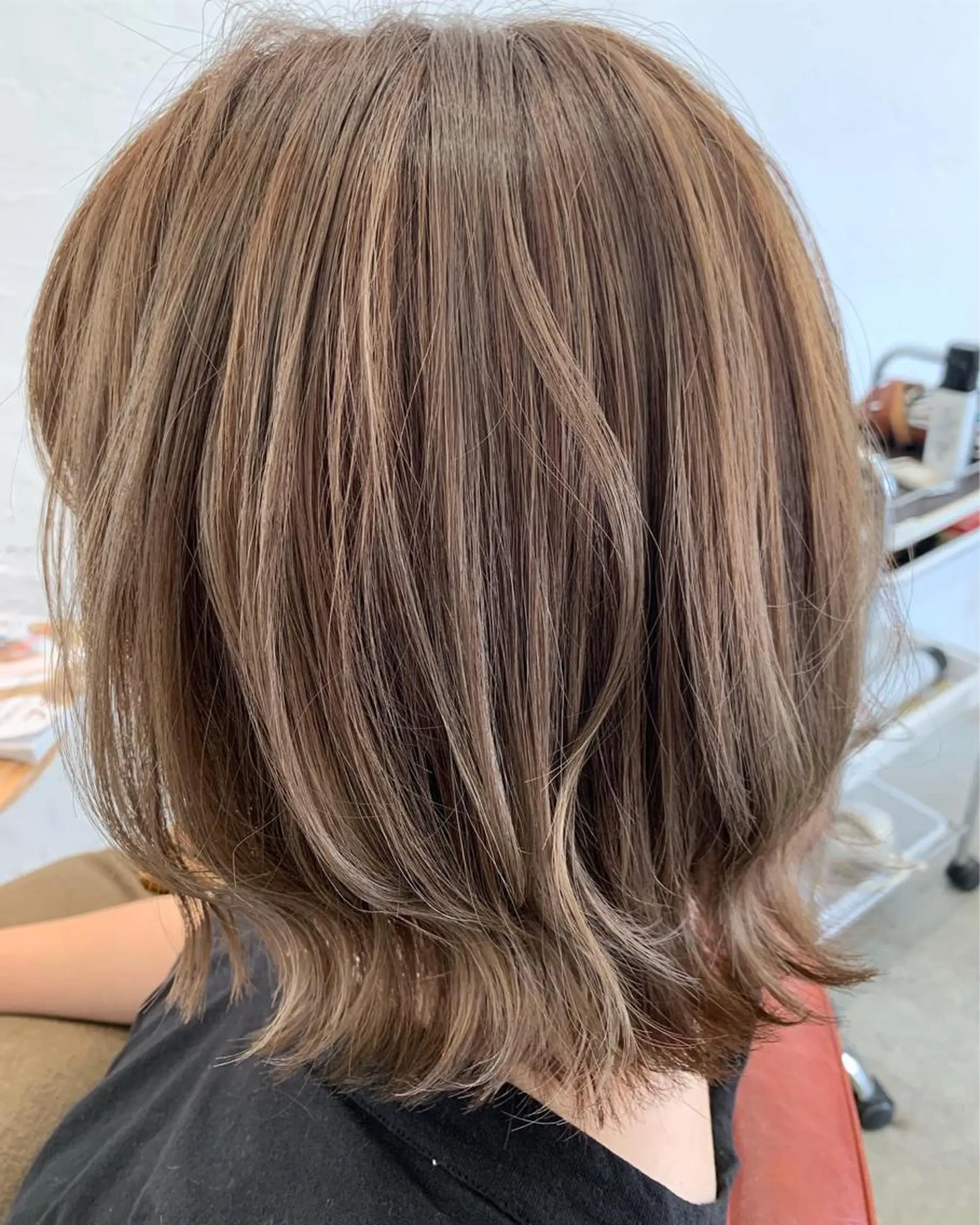 ミディアム カラー カット ヘアカラー fio マナミのヘアスタイル