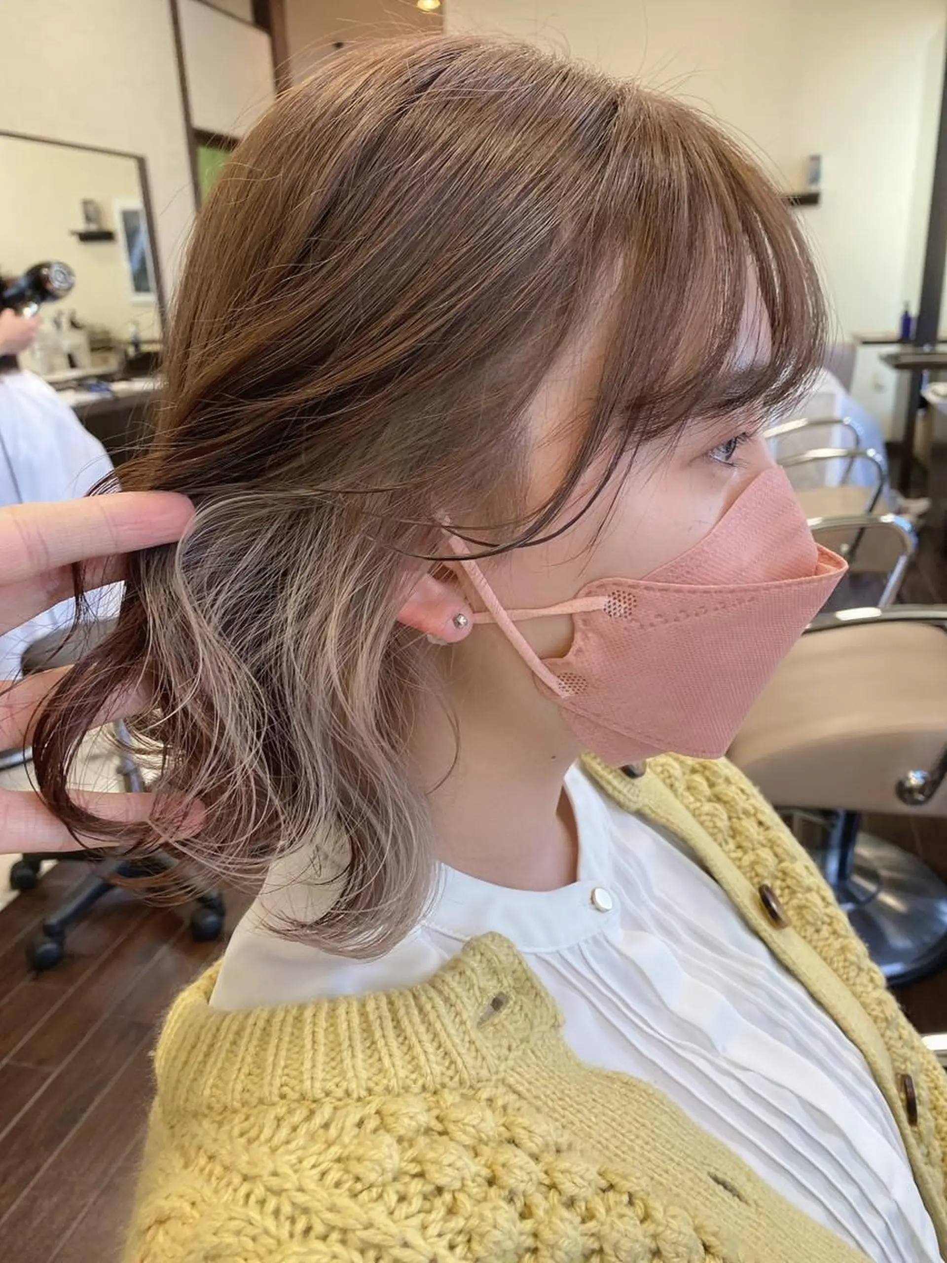 ミディアム ヘアカラー トリートメント 具志 正太のヘアスタイル