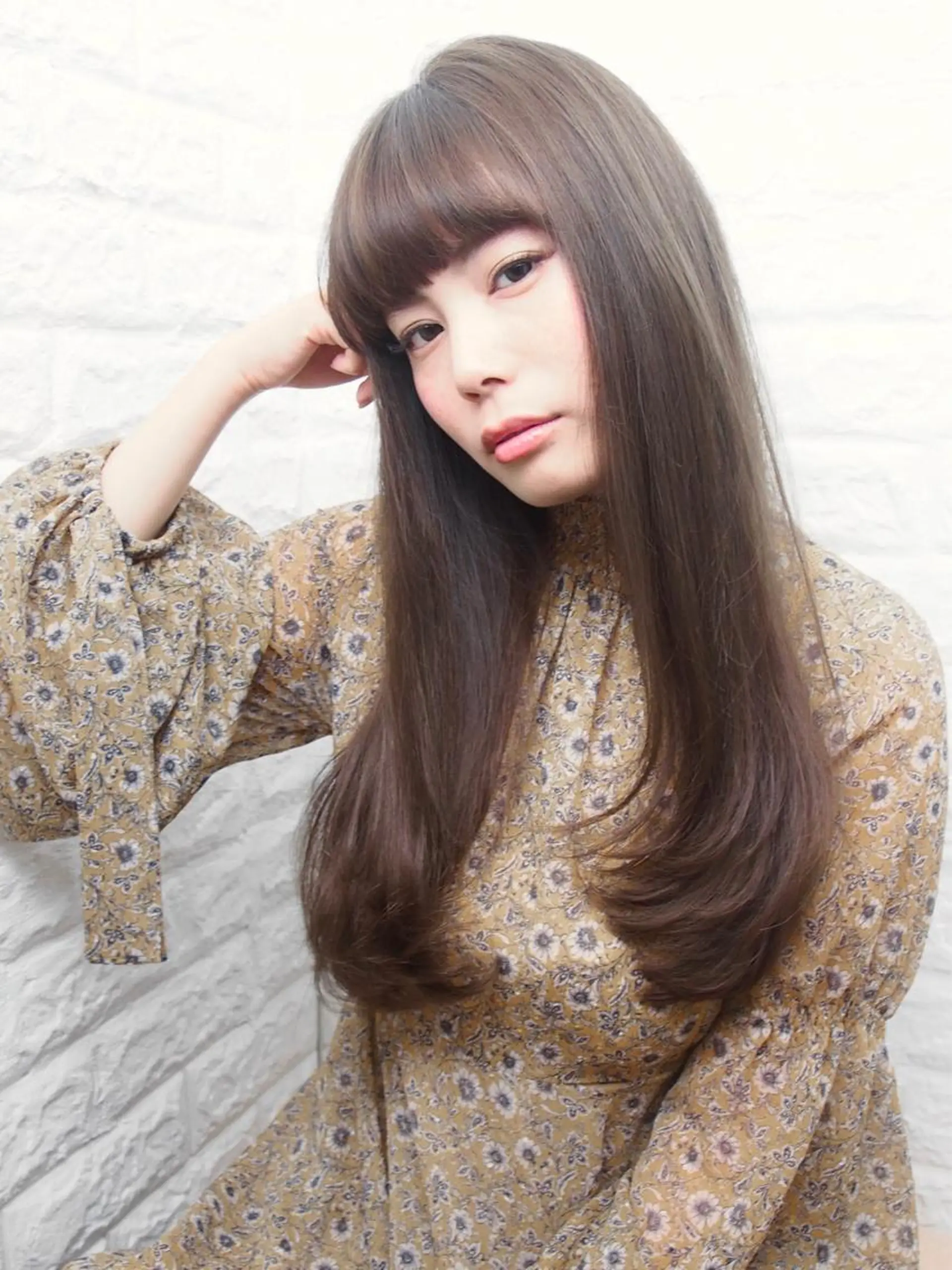 ロング カラー 個室で似合わせ好印象 🧡外山弥千代のヘアスタイル