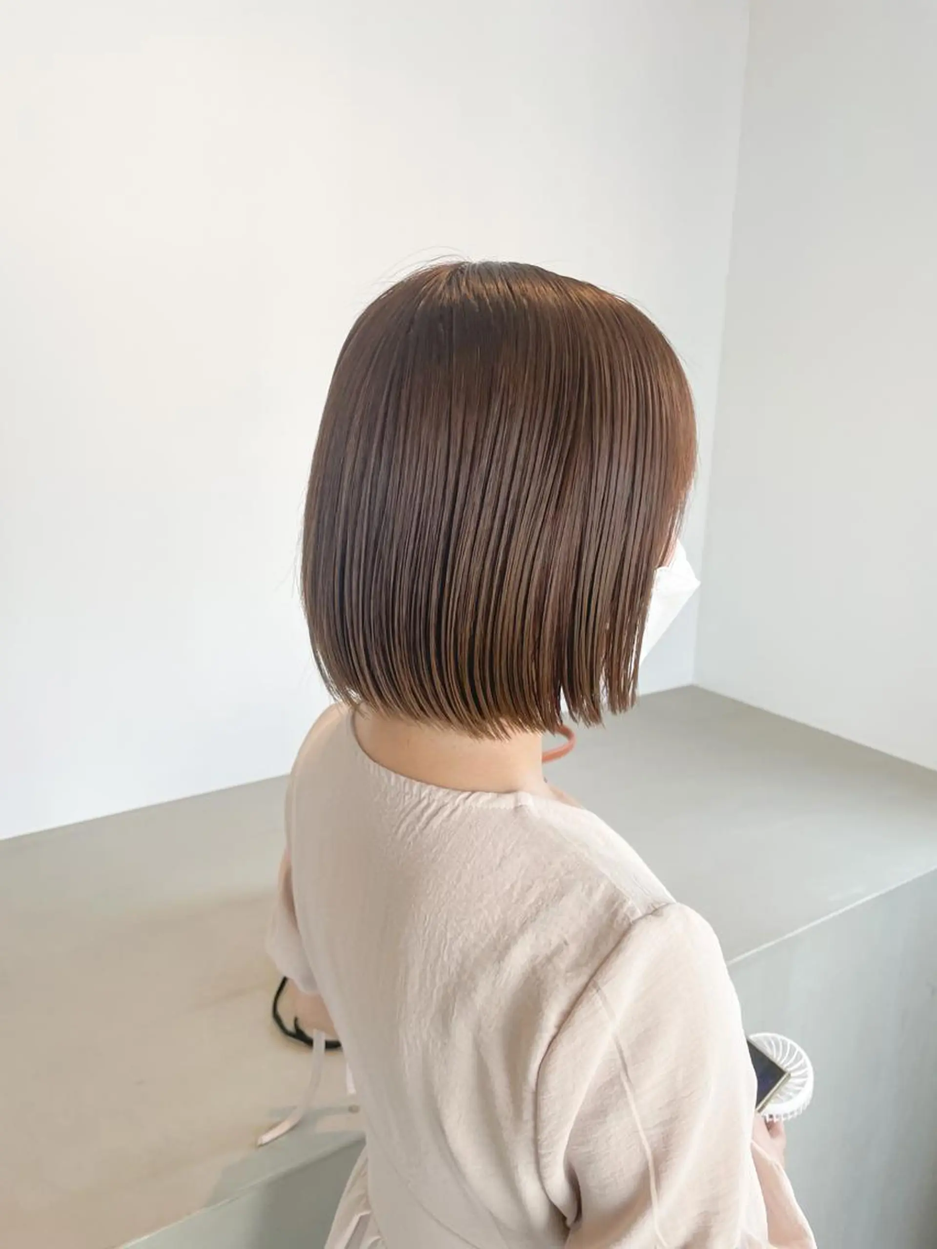 ミディアム カラー ベージュカラー 透明感カラー ラベンダーカラー ボブ カット ヘアカラー トリートメント Takuma Suzuki中目黒のヘアスタイル