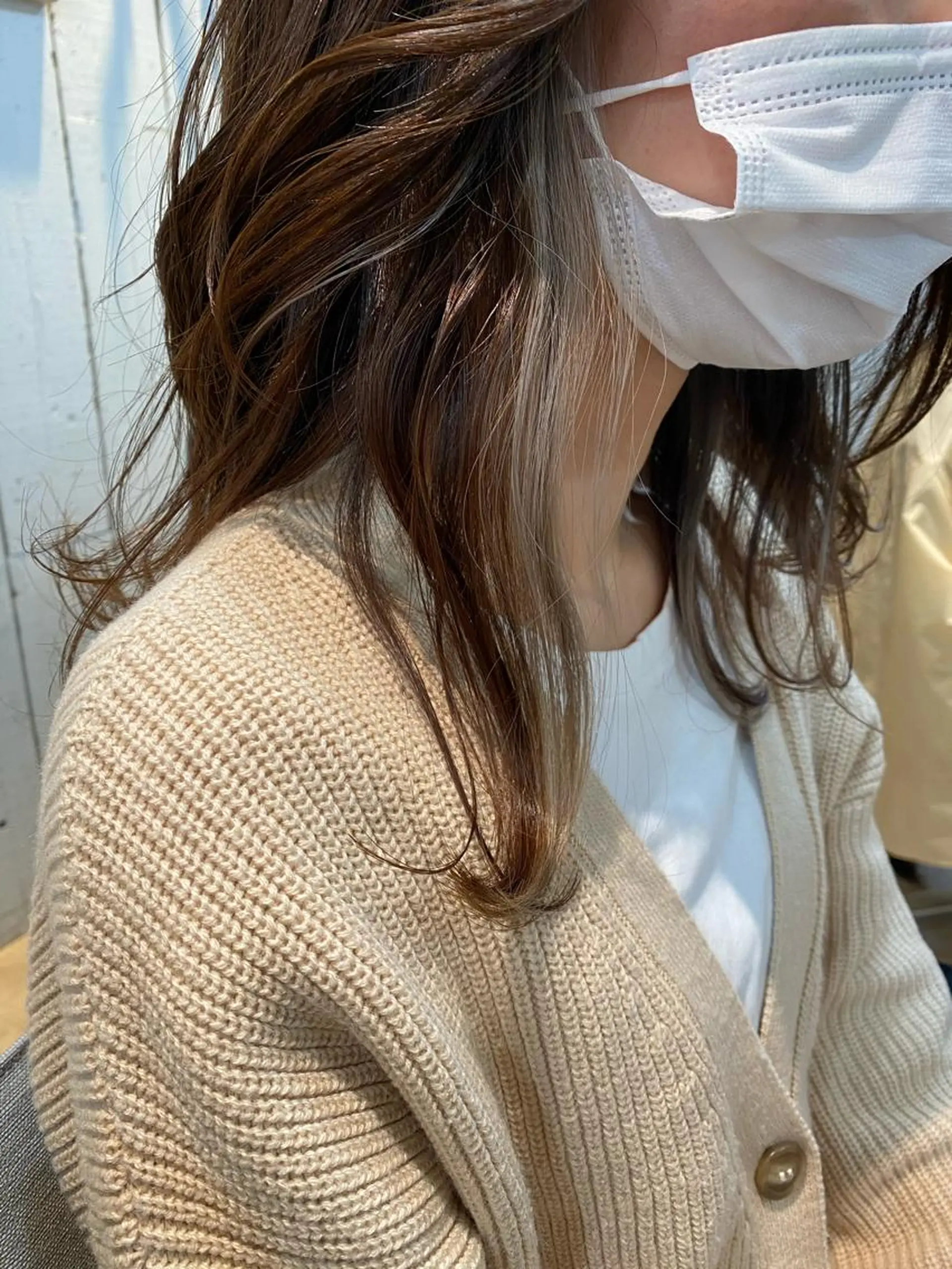 セミロング 似合わせカット ヘアカラー 西山 恵太郎のヘアスタイル