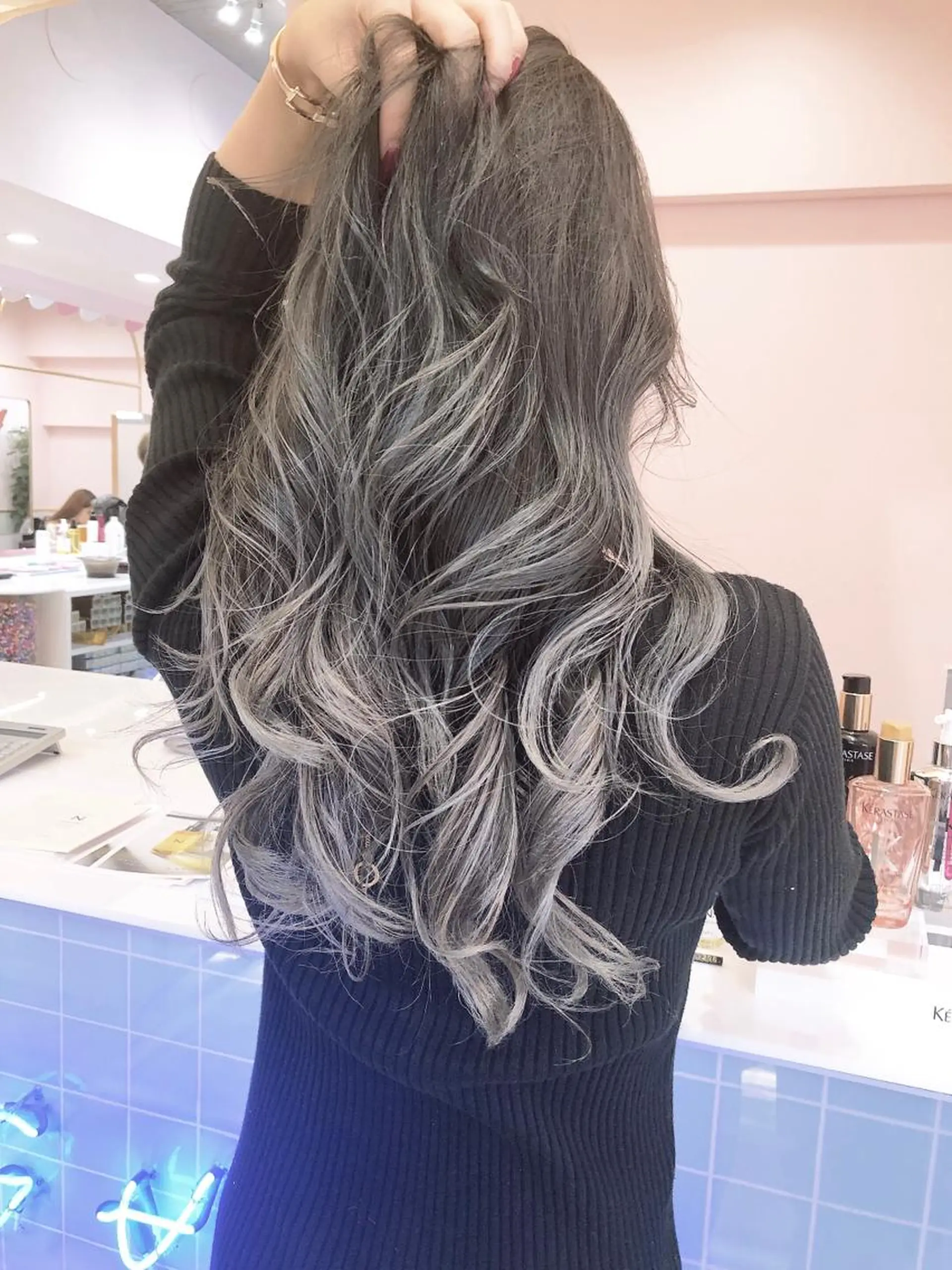 ロング ヘアカラー トリートメント tuki yokohama所属・店長 小池アキトのヘアスタイル