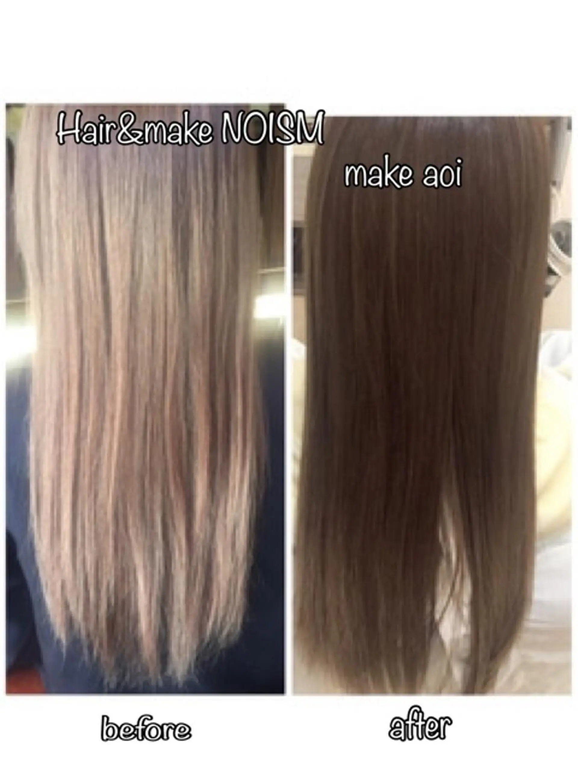 カラー ブリーチ イルミナカラー カット ヘアカラー 西藤 葵のマツエク・マツパデザイン