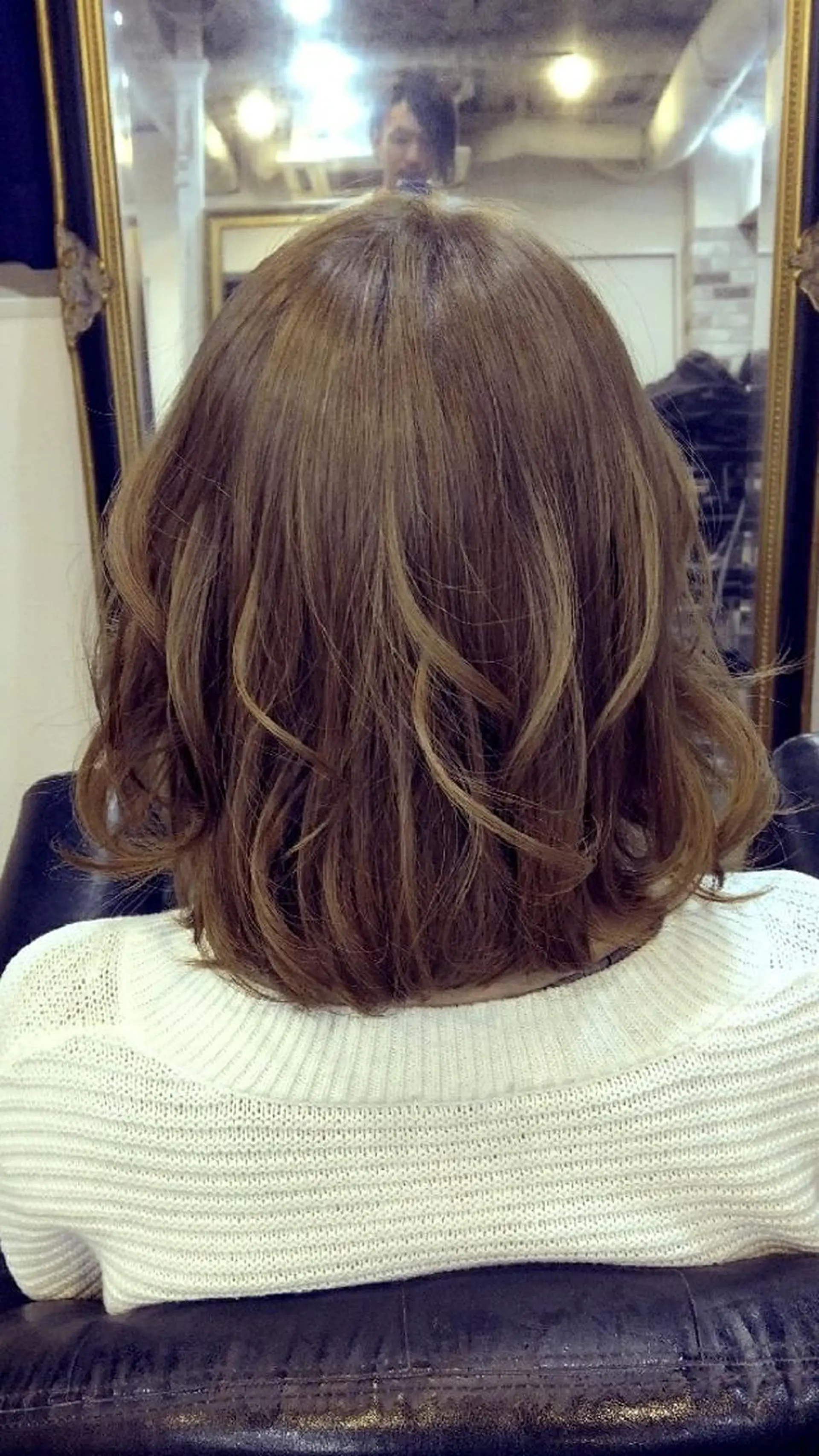 ミディアム カラー アッシュ グレージュ 外国人風カラー タナカ *歴10年以上*のヘアスタイル