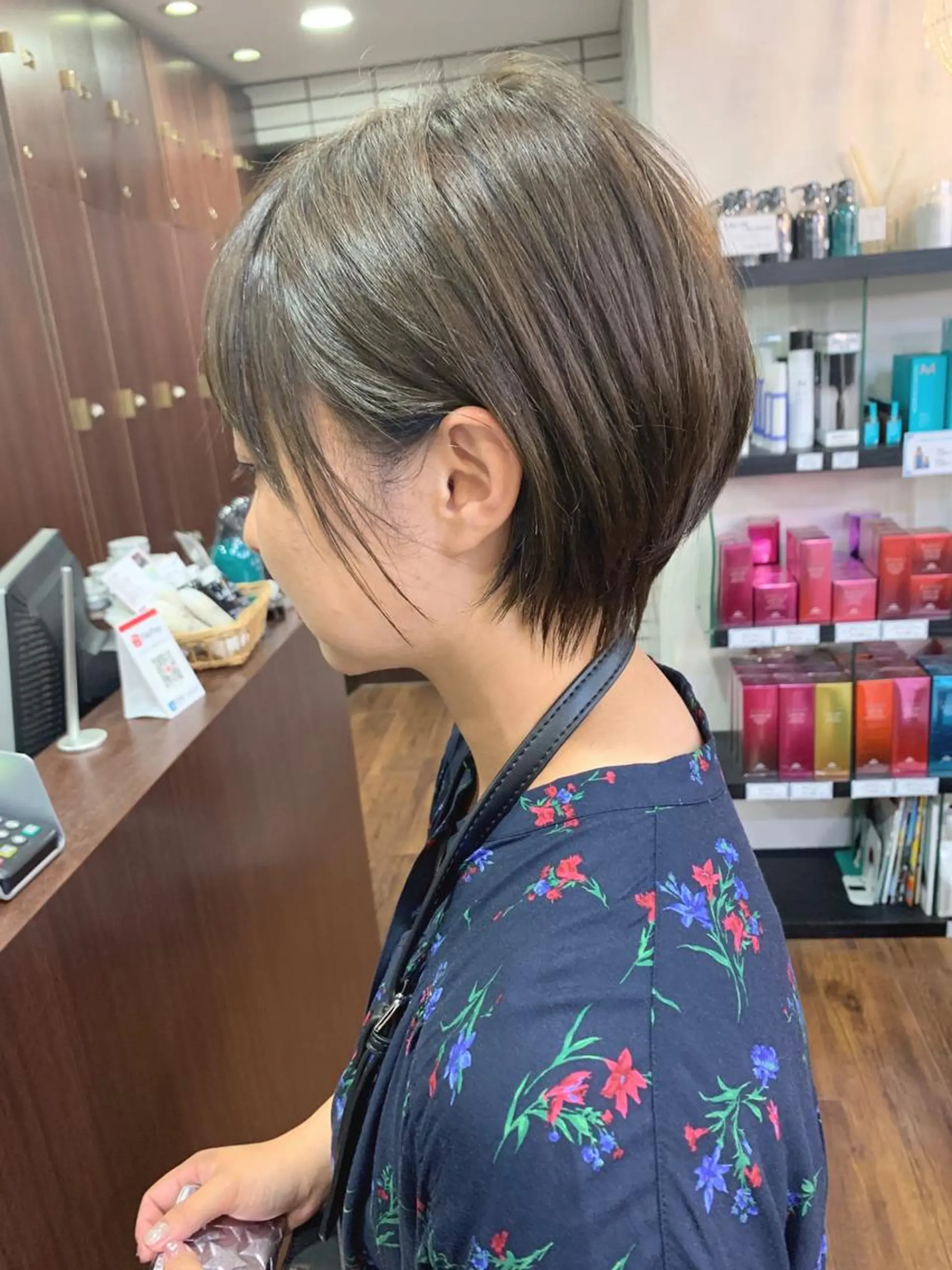 ショート カラー 縮毛矯正/ショート/ レイヤー/畑中正敏のヘアスタイル