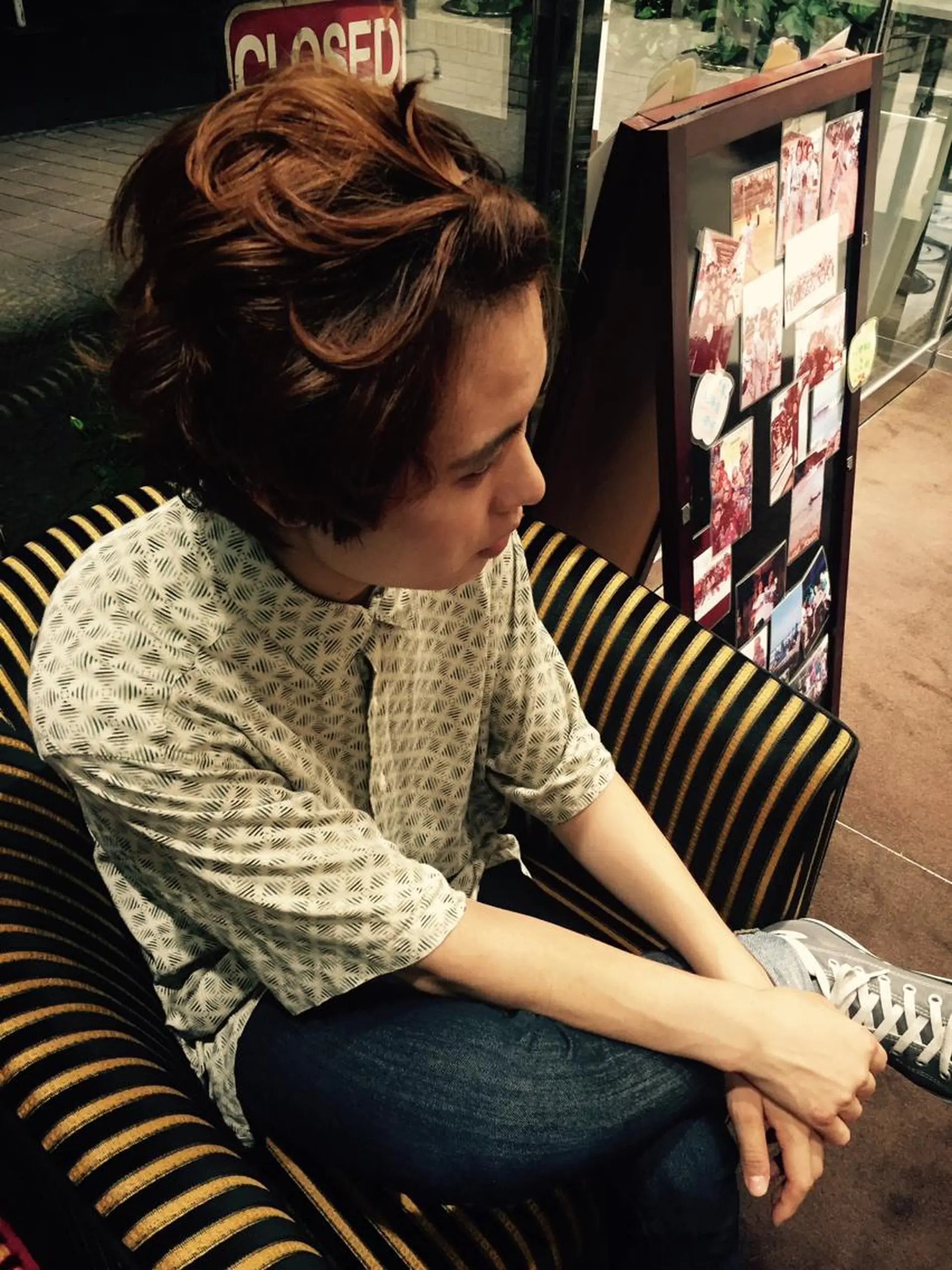 ショート ヘアアレンジ メンズ カット ヘアカラー 田畑 福恵のヘアスタイル