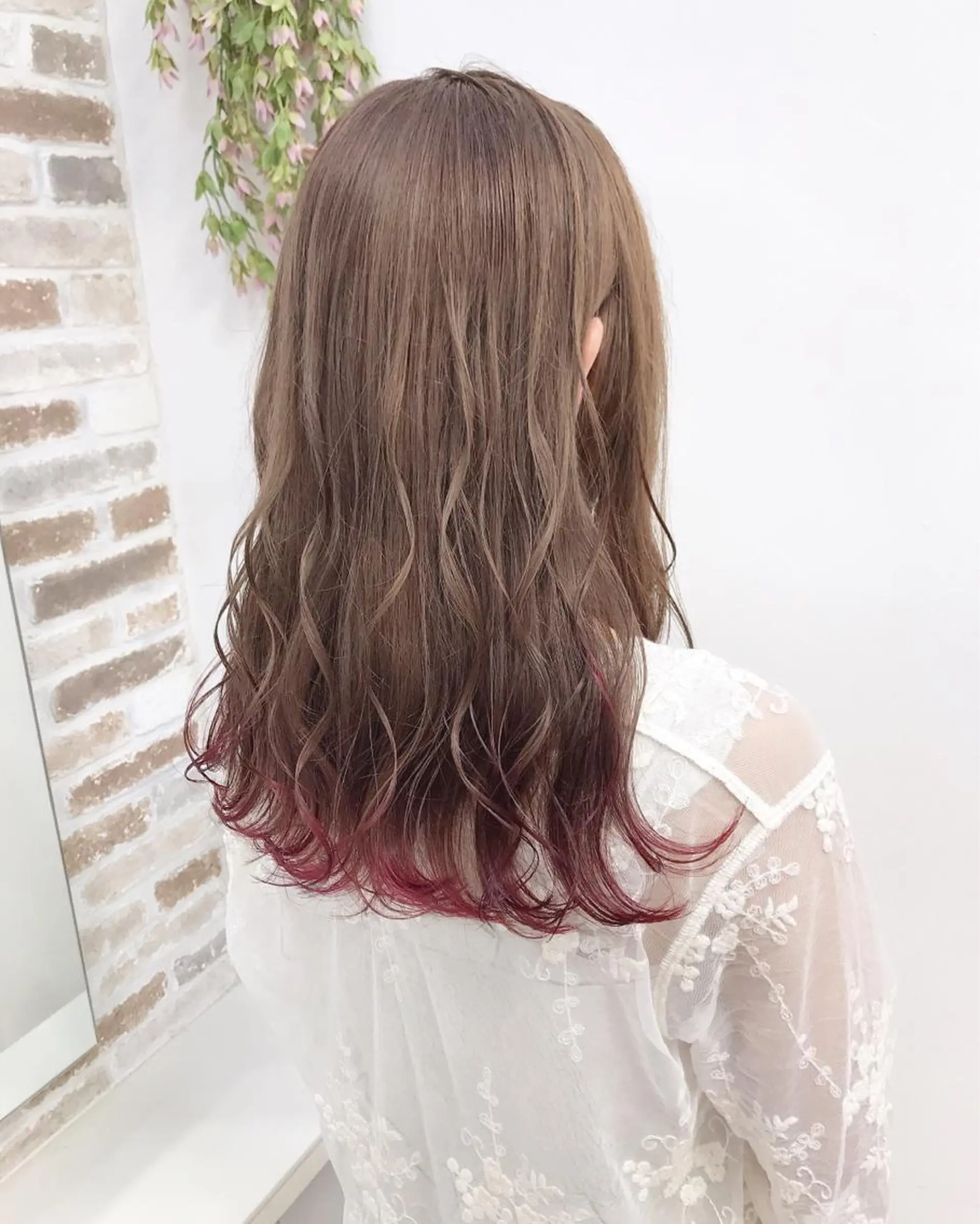 セミロング カラー 韓国ヘア＆透けカラー keita🇰🇷のヘアスタイル