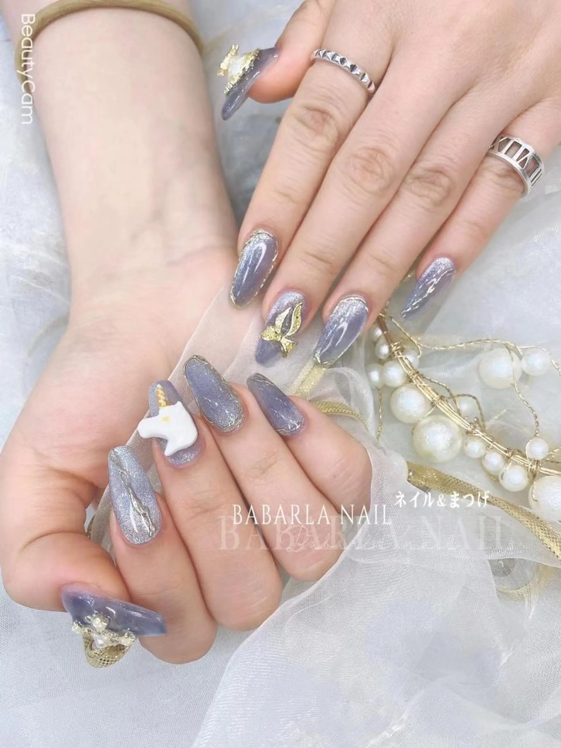 ネイル ラメ(グリッター) Babarla nailのネイルデザイン