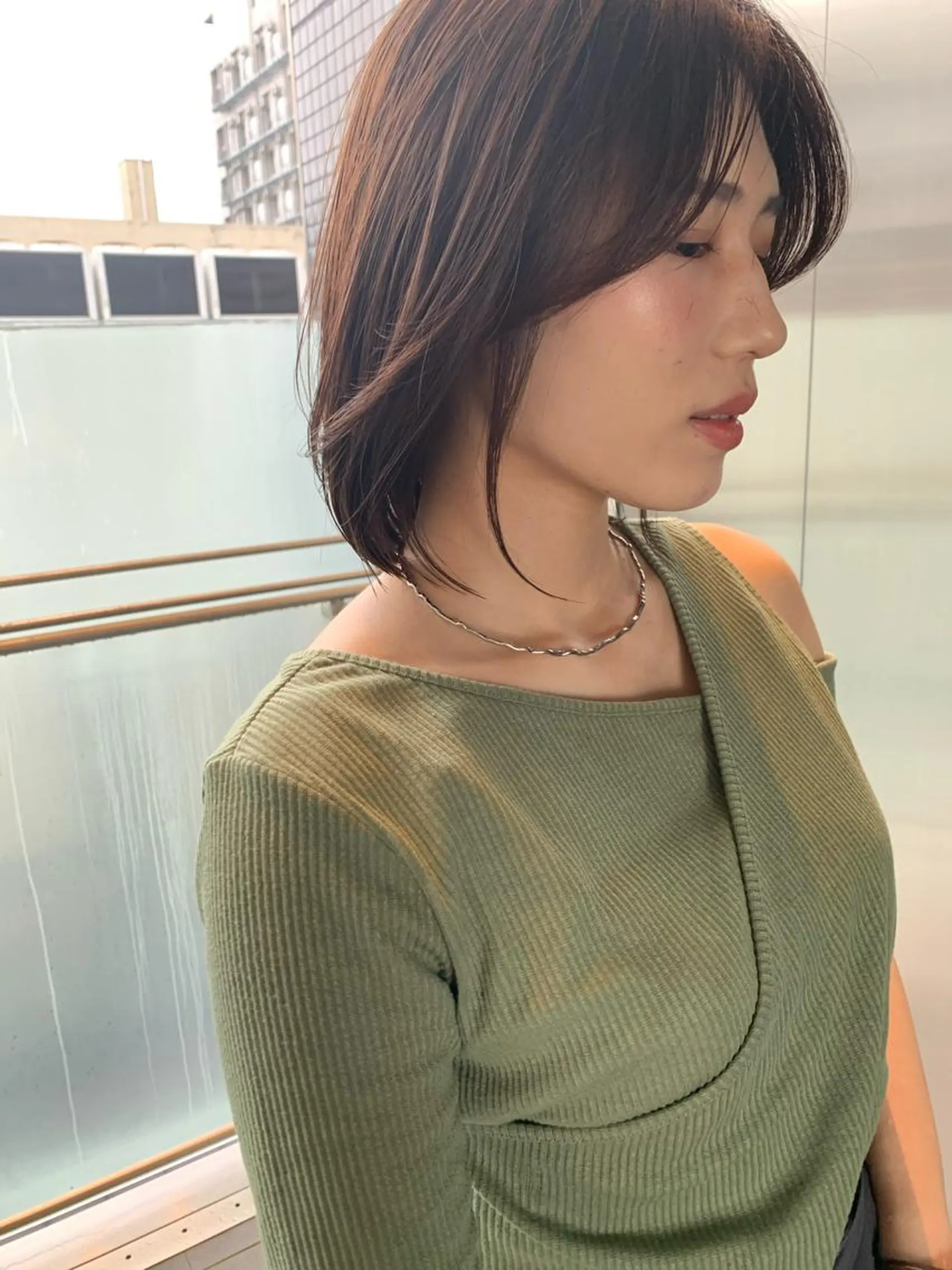 ミディアム カラー 韓国風ヘア 髪質改善サロン 心斎橋ARCHEのヘアスタイル