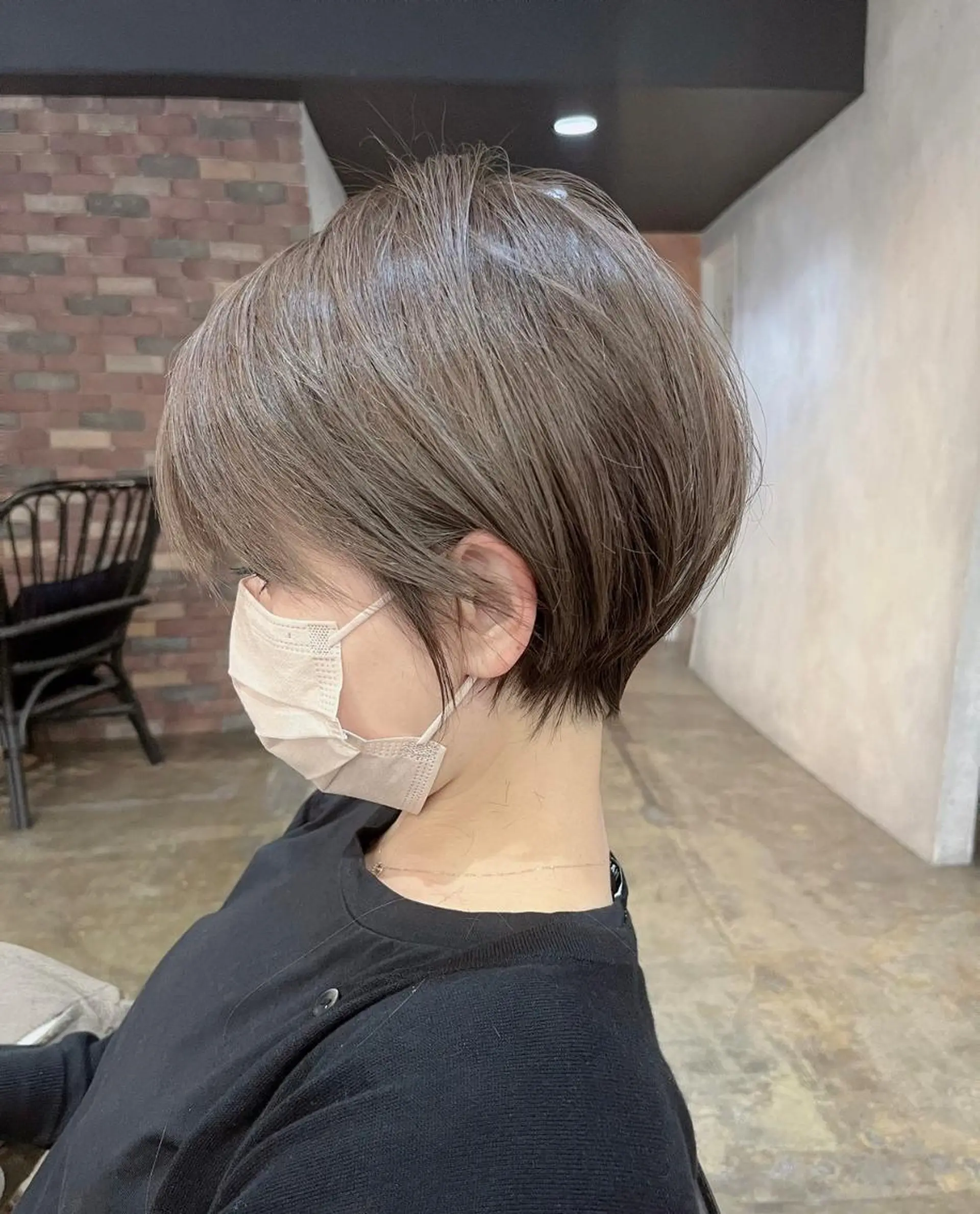 ショート カラー パーマ アディクシーカラー アッシュ バレイヤージュ ミストバング ブリーチ カット ヘアカラー トリートメント 【N°deseo】 吉祥寺のヘアスタイル