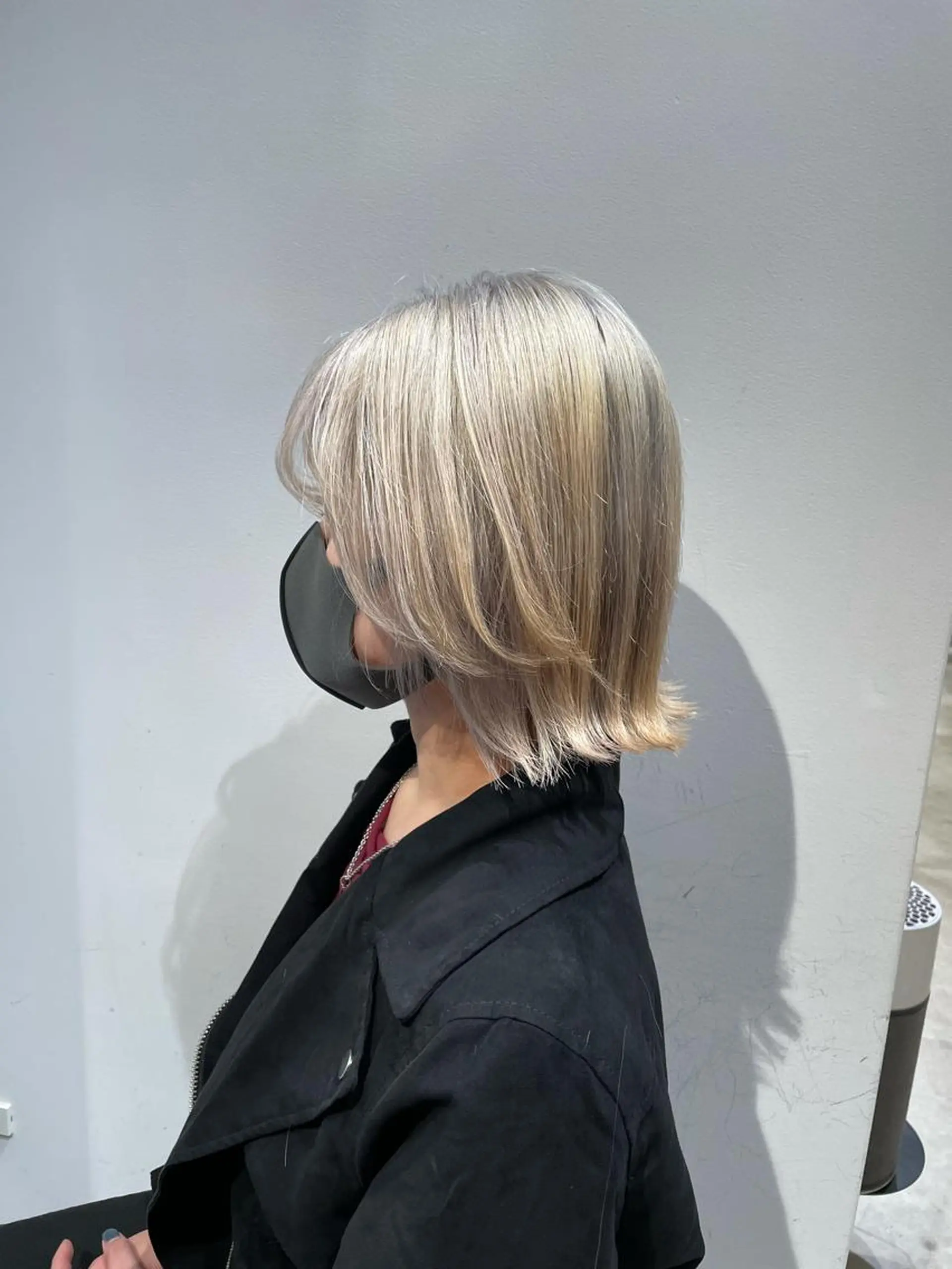 ミディアム カラー ヘアカラー トリートメント レイヤー/ハッシュ 渋谷/サッタのヘアスタイル